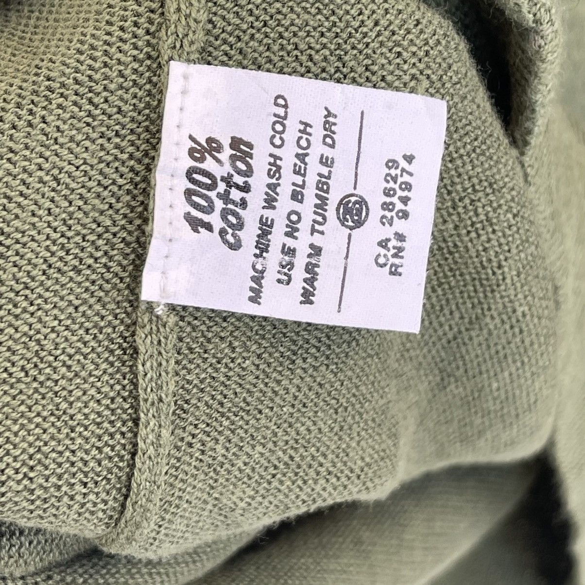 Stussy Vintage 90s Stussy Sport V-Neck Knit Sweater Forest Green Size US S / EU 44-46 / 1 - 11 Thumbnail