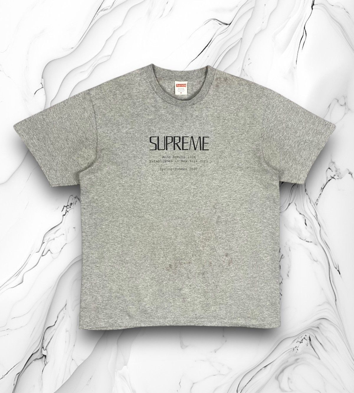 Supreme Supreme Anno domini 1994 SS 2020 New York Tee Size US M / EU 48-50 / 2 - 1 Thumbnail