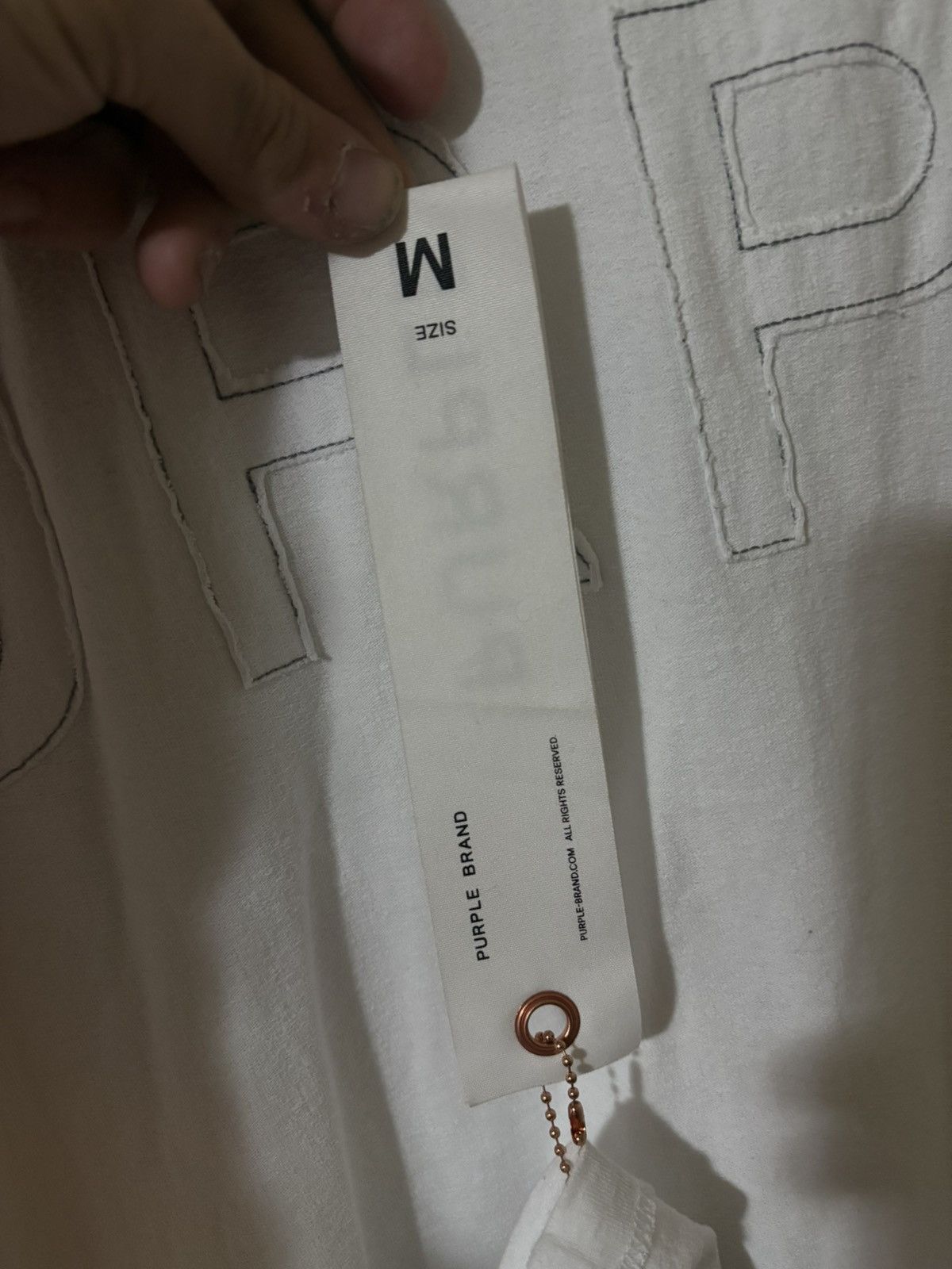 Purple Brand jumbo logo wordmark tee oversized