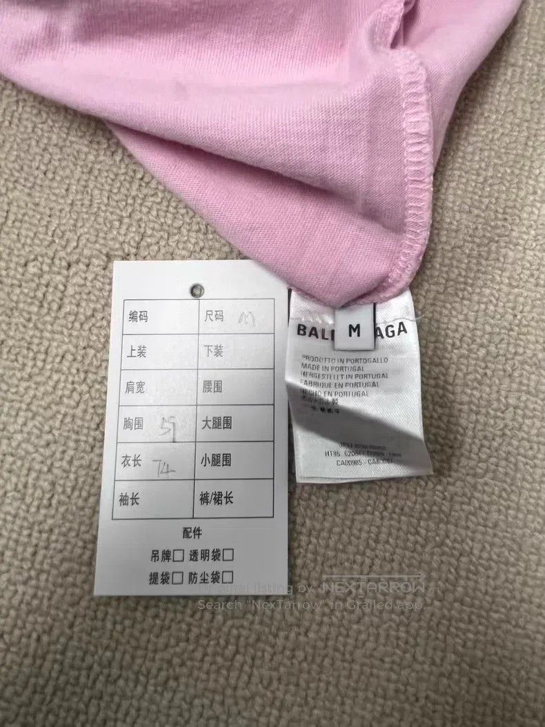 Balenciaga Balenciaga Crew Lettering Printed Short Sleeve T-Shirt Size M / US 6-8 / IT 42-44 - 4 Thumbnail