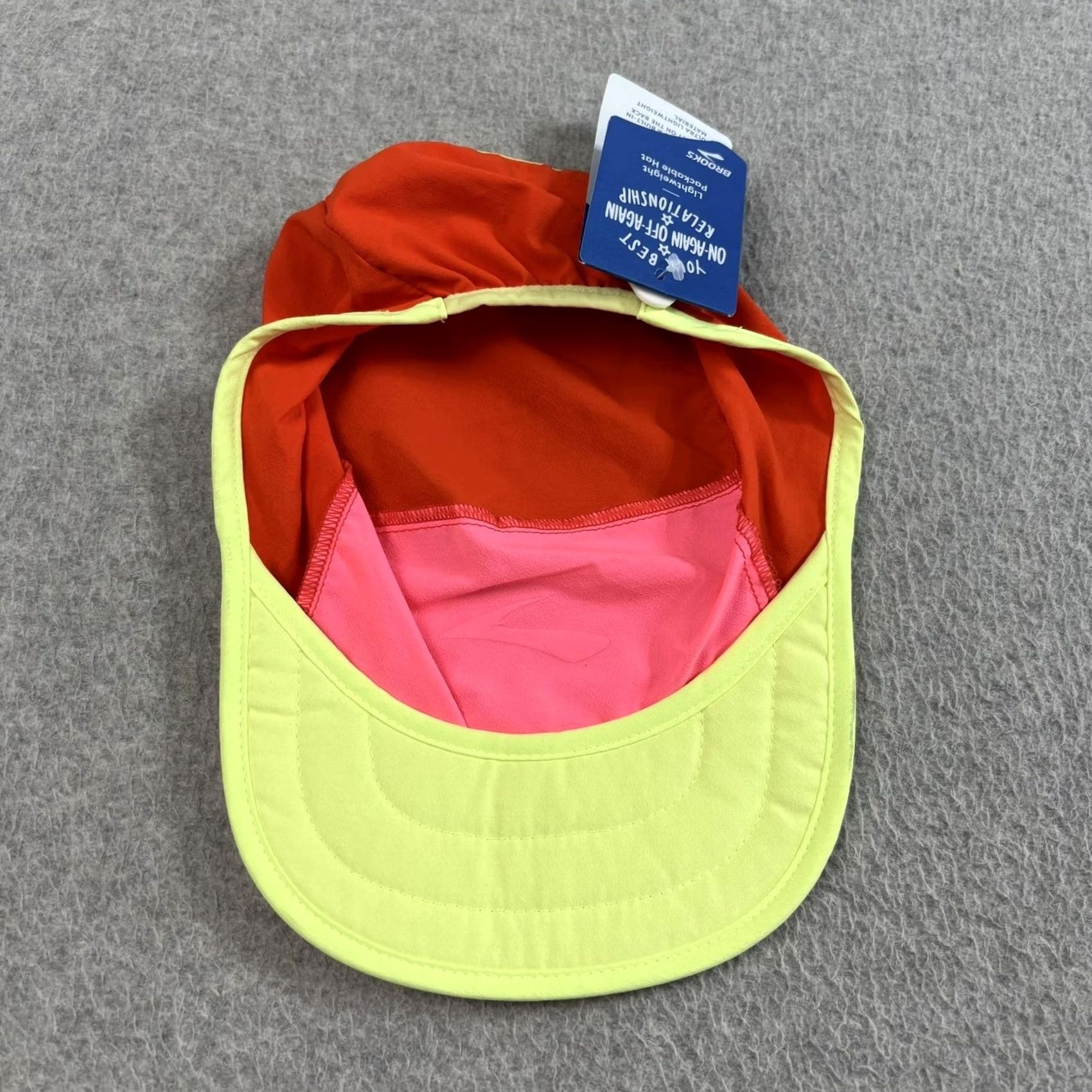 Brooks Brooks Hat Cap Packable Lightweight Water Resistant Womens One Size Snap 5 Panel Size ONE SIZE - 2 Thumbnail