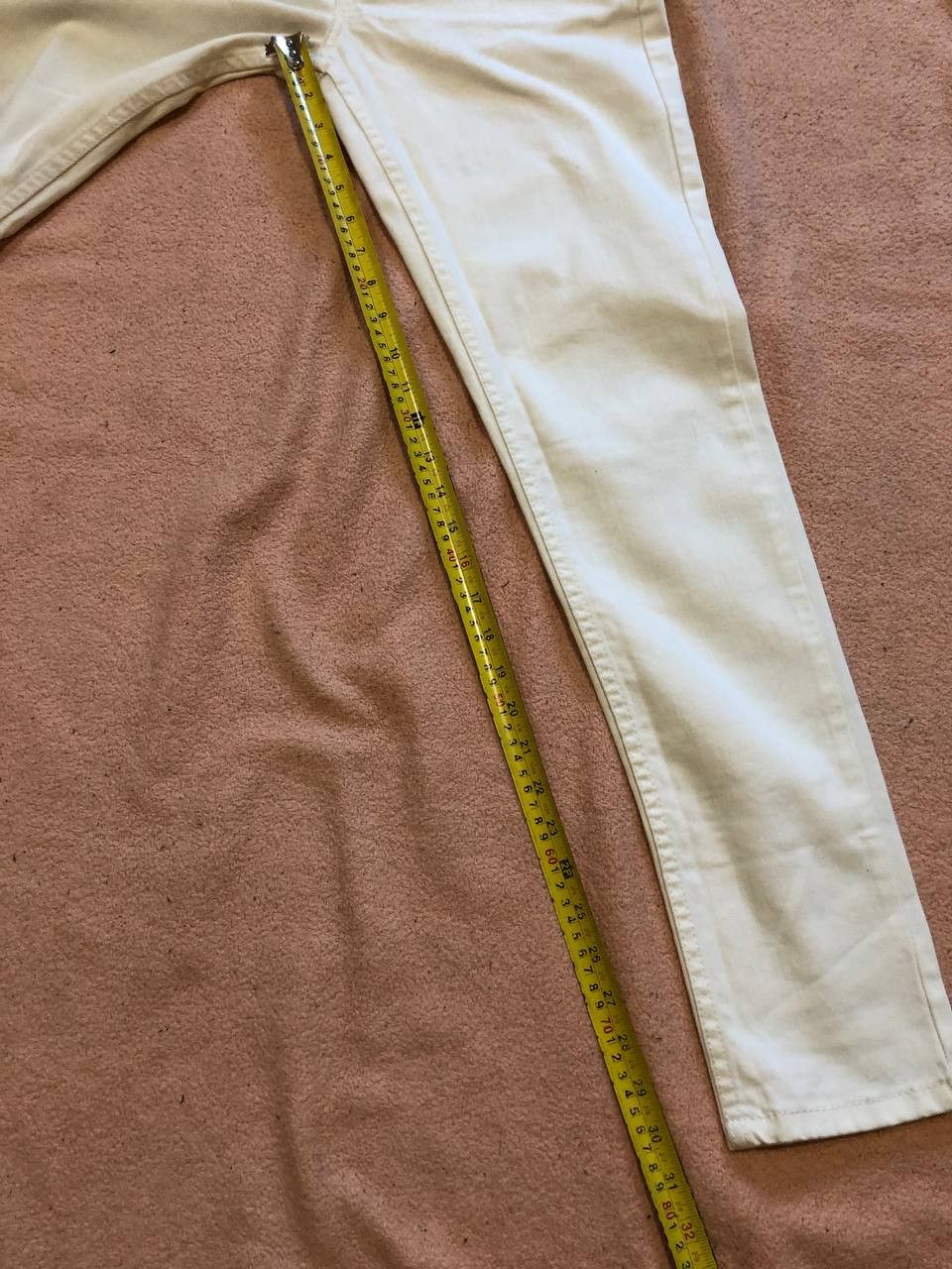 Levi's Vintage white jeans low skinny Y2K Levi's streetwear Size 29" - 14 Thumbnail