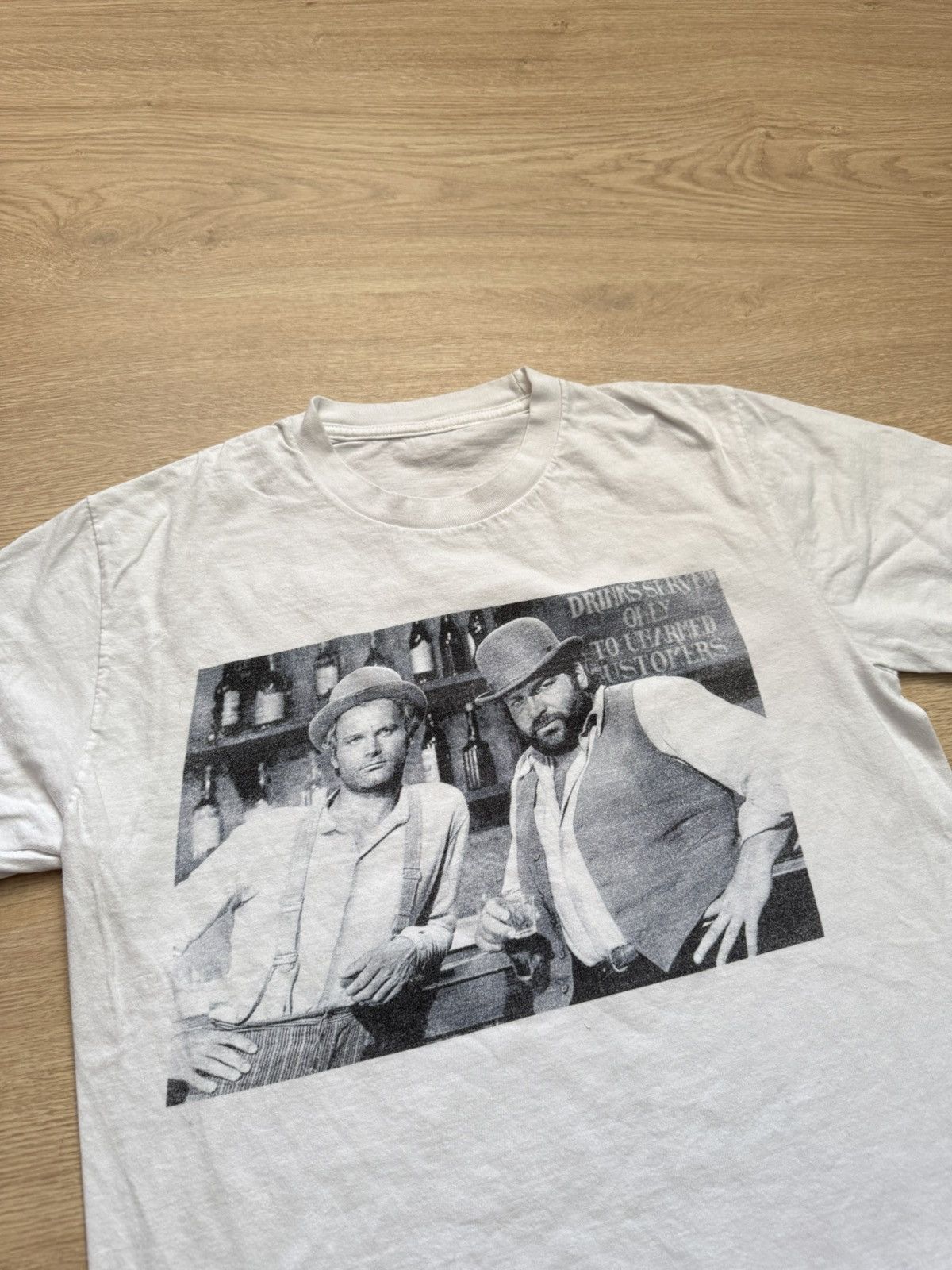 Vintage Terence Hill And Bud Spencer Troublemakers Movie T-Shirt Size US S / EU 44-46 / 1 - 2 Thumbnail