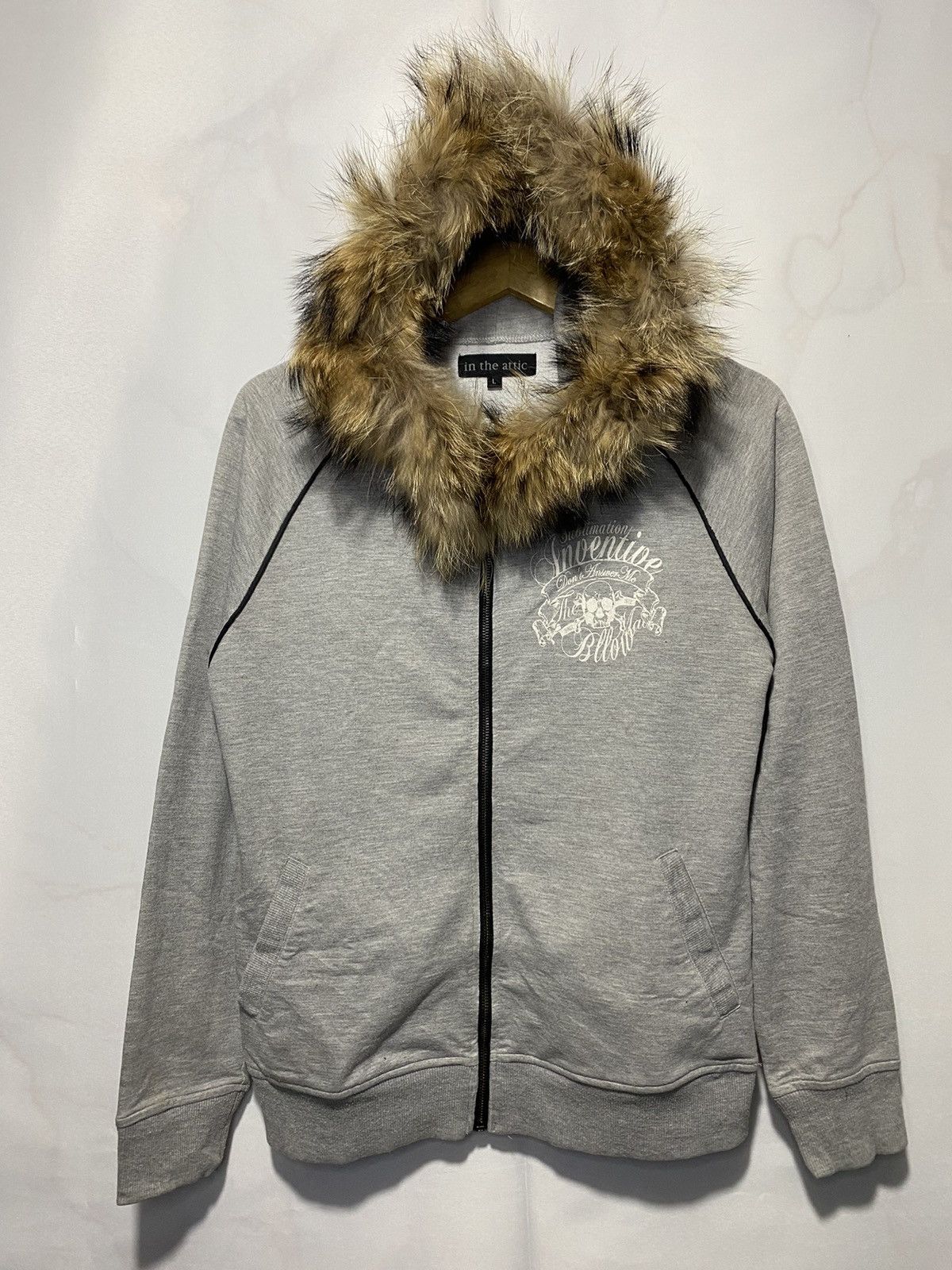 In The Attic × Japanese Brand In the attic skull sublimation fur hoodie Size US L / EU 52-54 / 3 - 1 Thumbnail