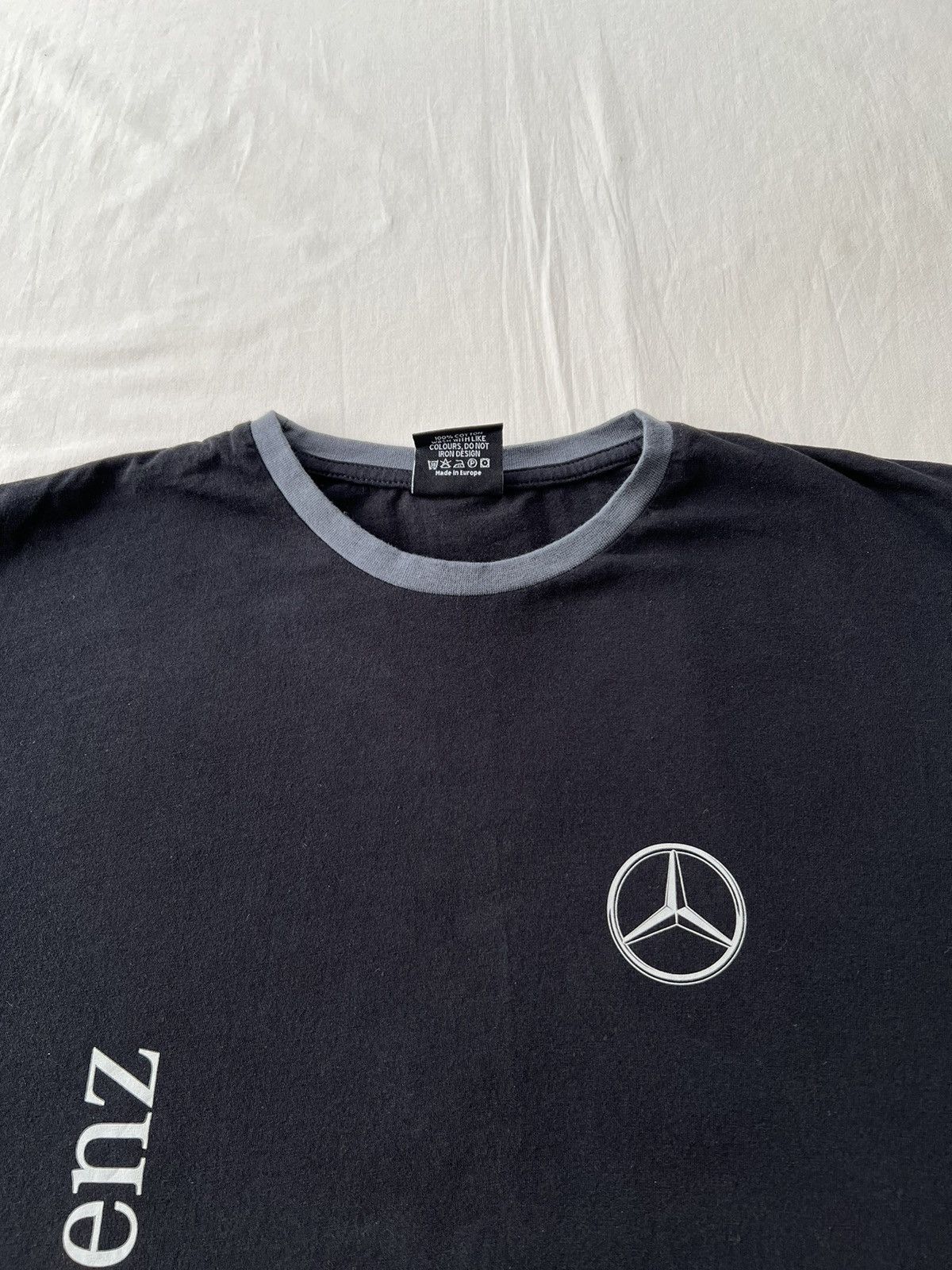 Mercedes-Benz Vintage 2000s Mercedes Benz Black T-shirt Size US L / EU 52-54 / 3 - 6 Thumbnail