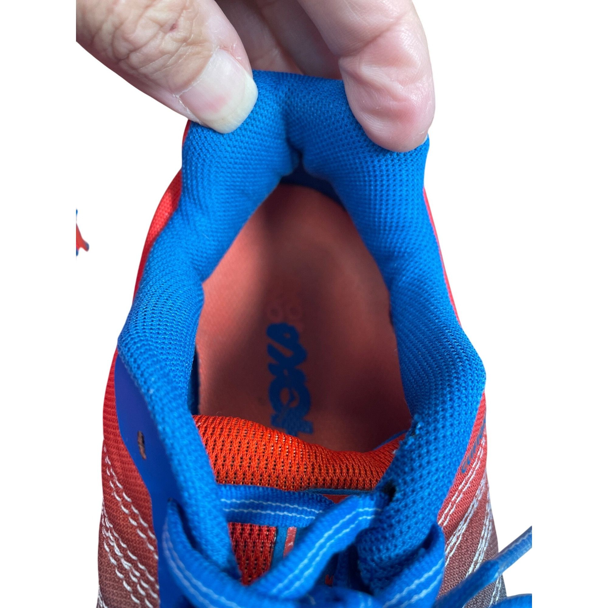 Hoka Hoka Clifton 6 Mens Blue Orange Mens Running Sneakers Size 9 Size US 9.5 / EU 42-43 - 10 Thumbnail