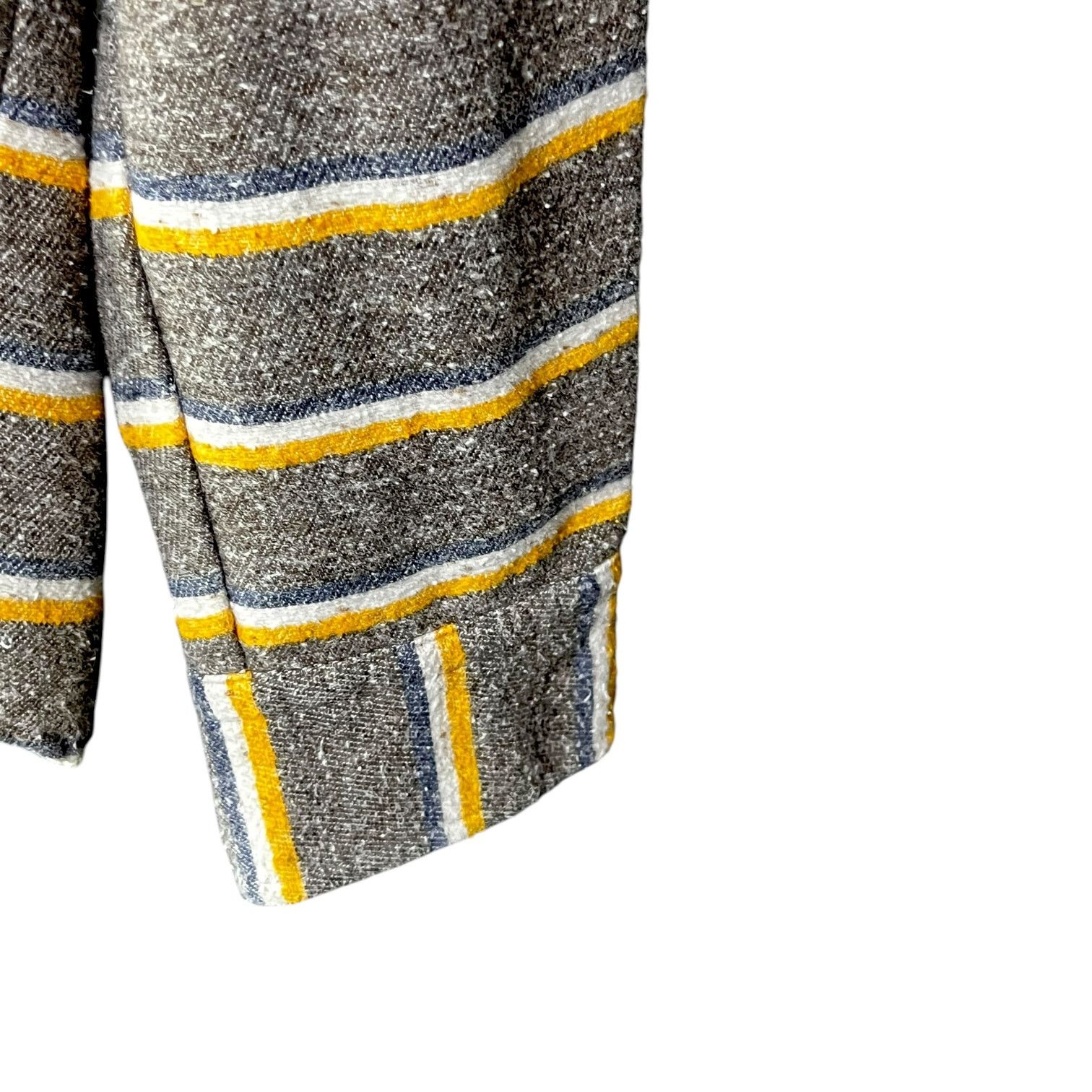American Apparel Men's American Apparel Gray/Yellow Striped Polo - Size S Size US S / EU 44-46 / 1 - 4 Thumbnail