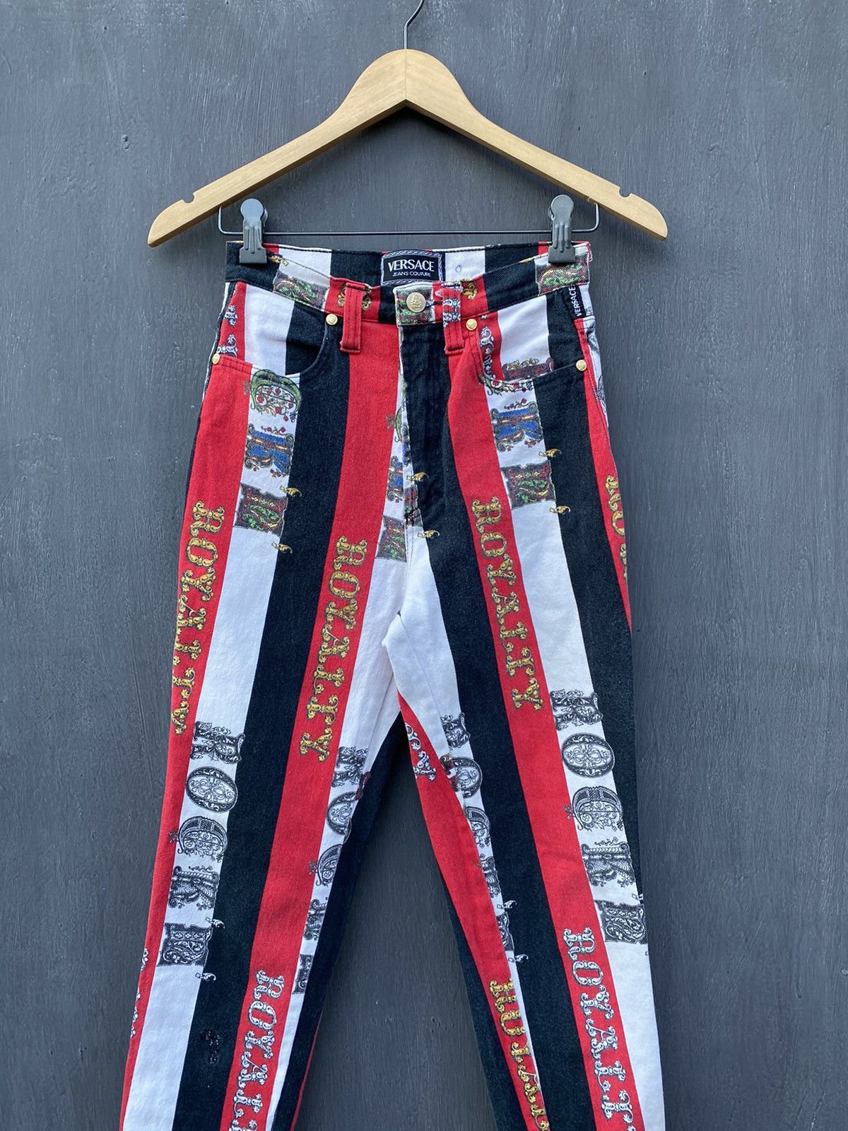 Versace Versace 90s Vintage Rock Royalty pants size 29 made in italy Size 29" - 3 Thumbnail