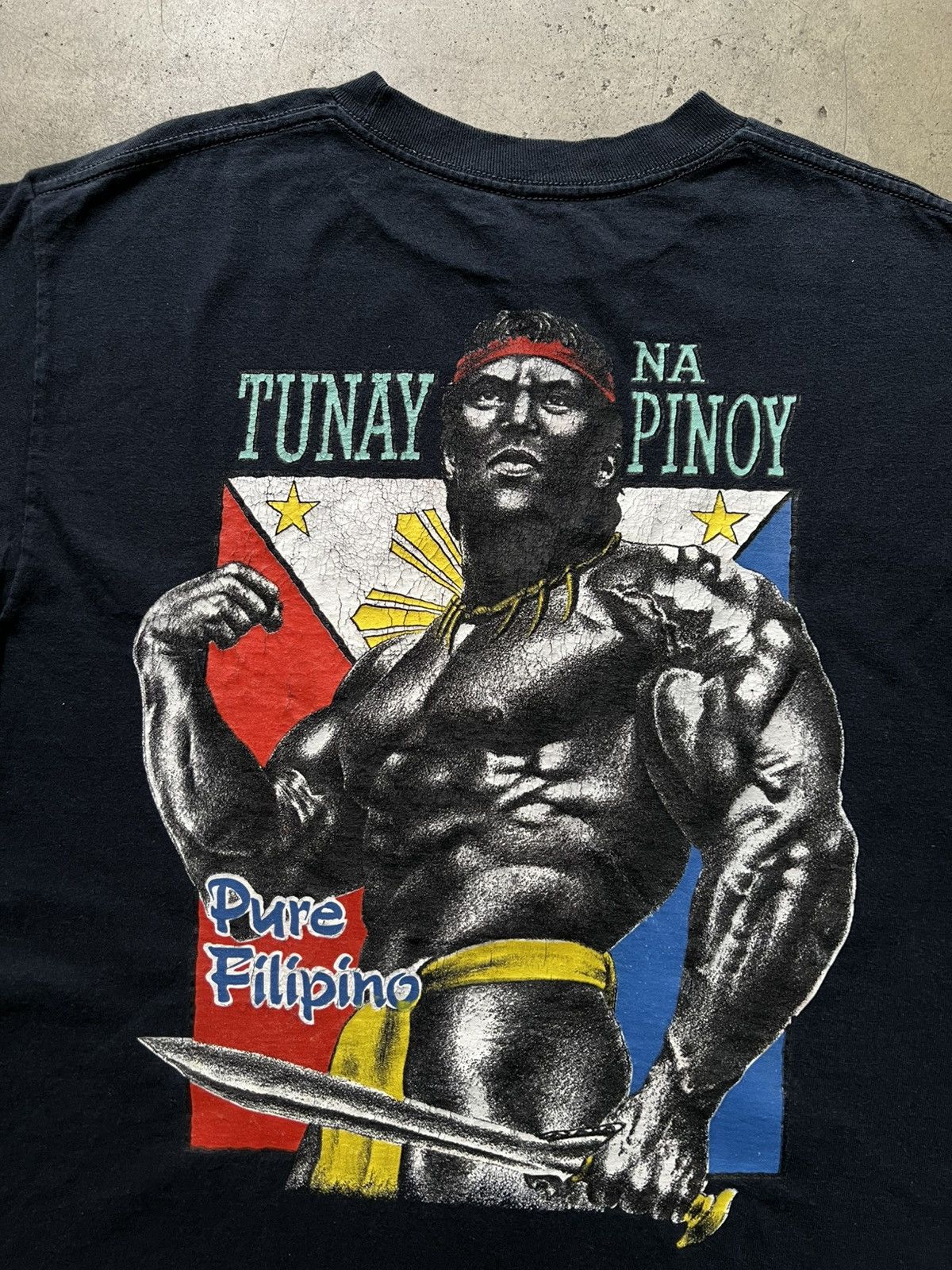 Vintage ‘00s Pure Filipino Strength Tee Shirt Tunay Na Pinoy Size US M / EU 48-50 / 2 - 3 Thumbnail