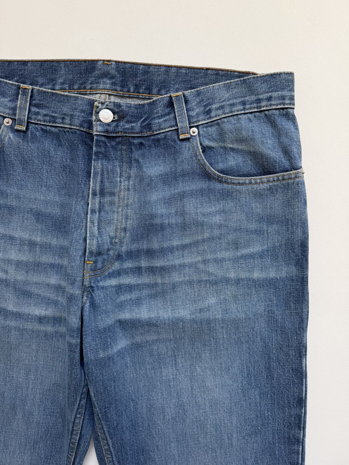 Helmut Lang OG ‘Whiskered Blue Denim’ Jeans Size US 36 / EU 52 - 5 Thumbnail