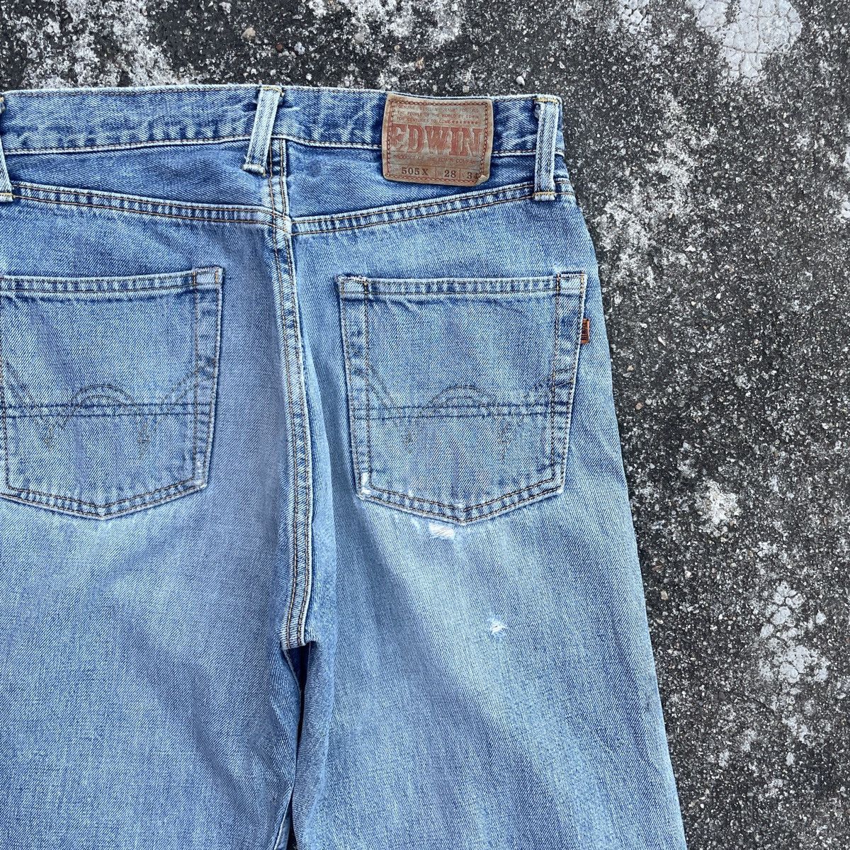 Edwin Vintage Edwin Distressed Slevedge Redline Denim Jeans Size US 28 / EU 44 - 8 Thumbnail