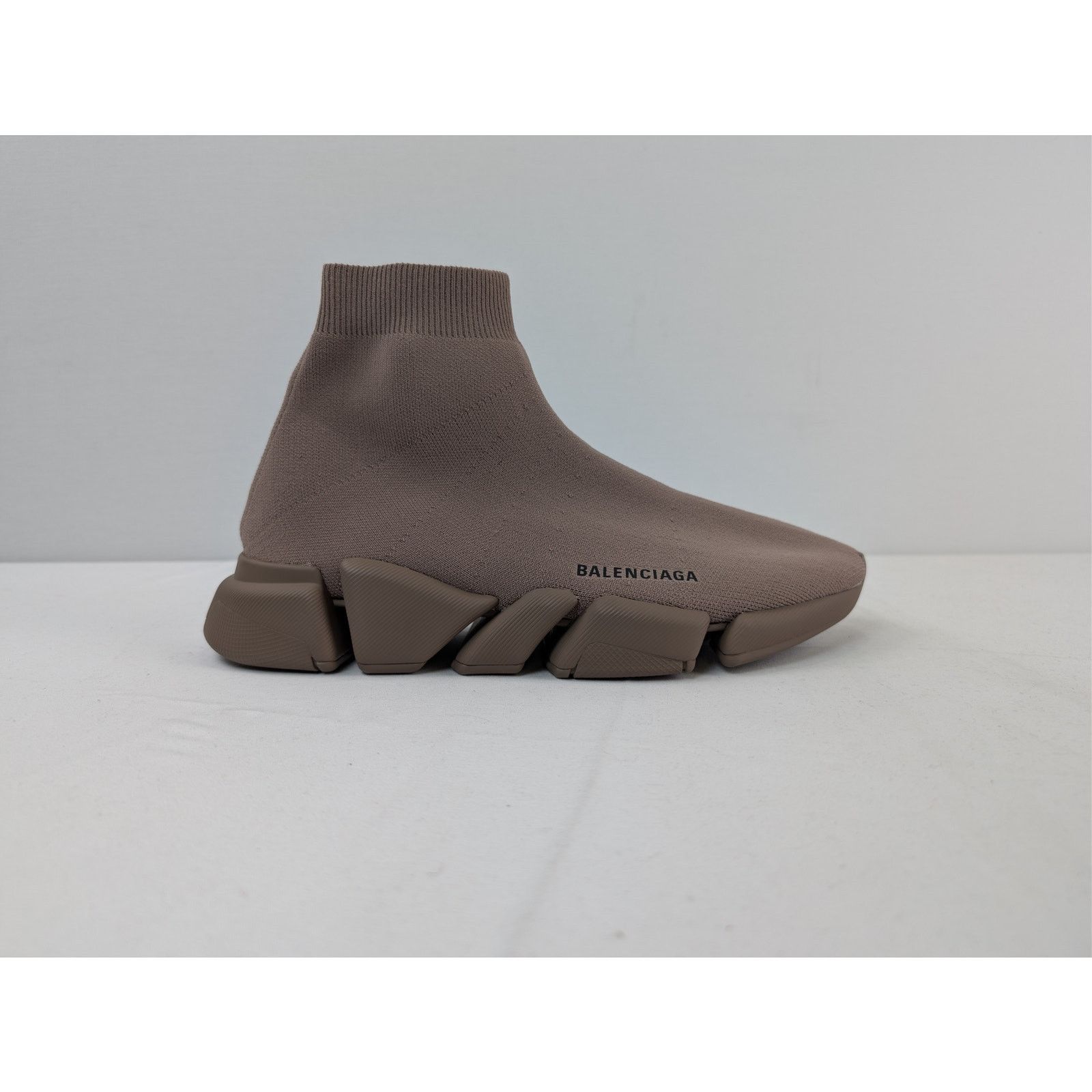 Balenciaga o1rshd1 Speed 2.0 Recycled Low-Top Sneakers in Mink Grey Size US 12 / EU 45 - 4 Thumbnail