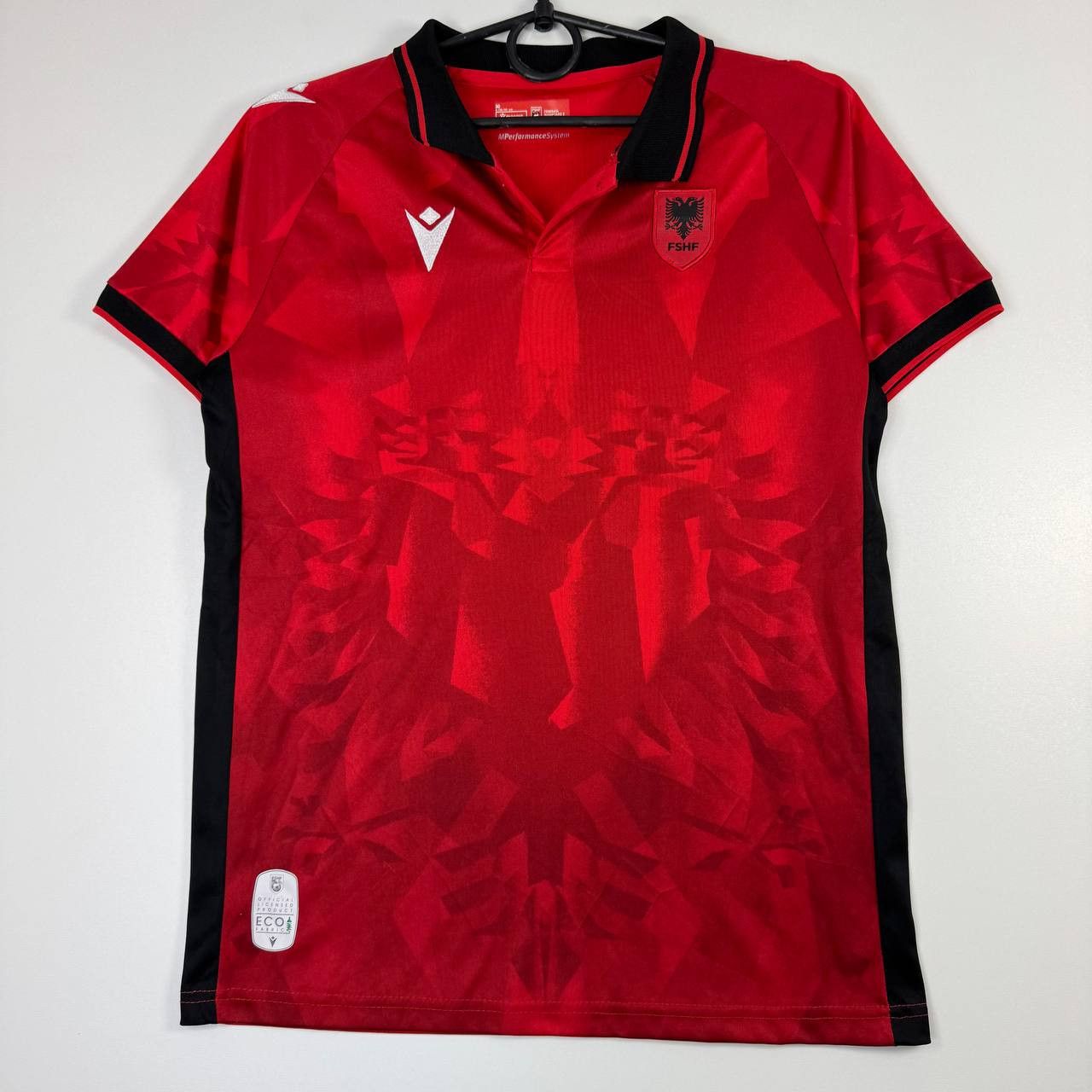 Macron Macron Albania 2023-24 Jersey FSHF Youth Size L (158–163 cm) Size US XXS / EU 40 - 1 Thumbnail