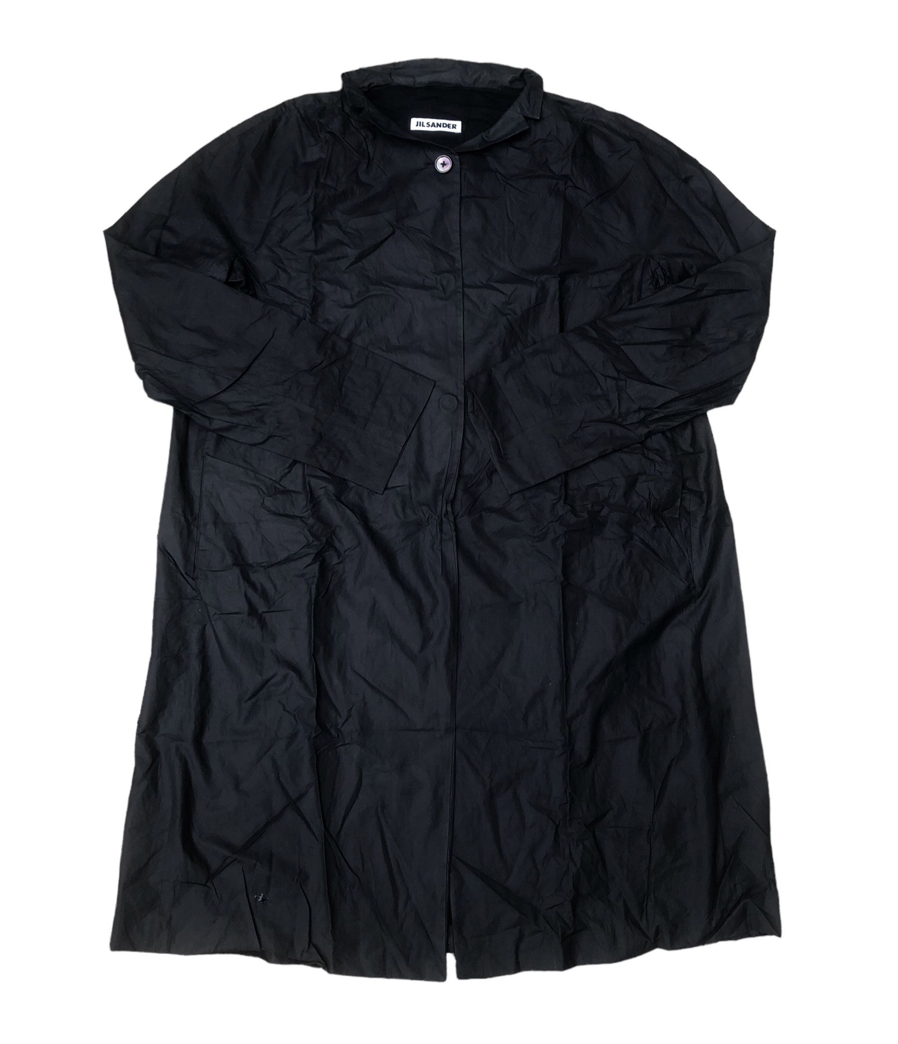 Jil Sander JIL SANDER Waxed Long Rain Coat Luxury Designer Jacket Size XS / US 0-2 / IT 36-38 - 3 Thumbnail