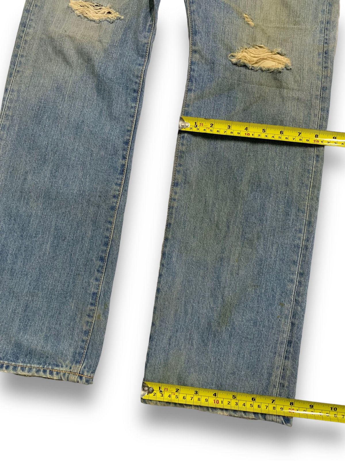 Vintage Japanese Brand Mud Wash Distressed Grunge Jeans