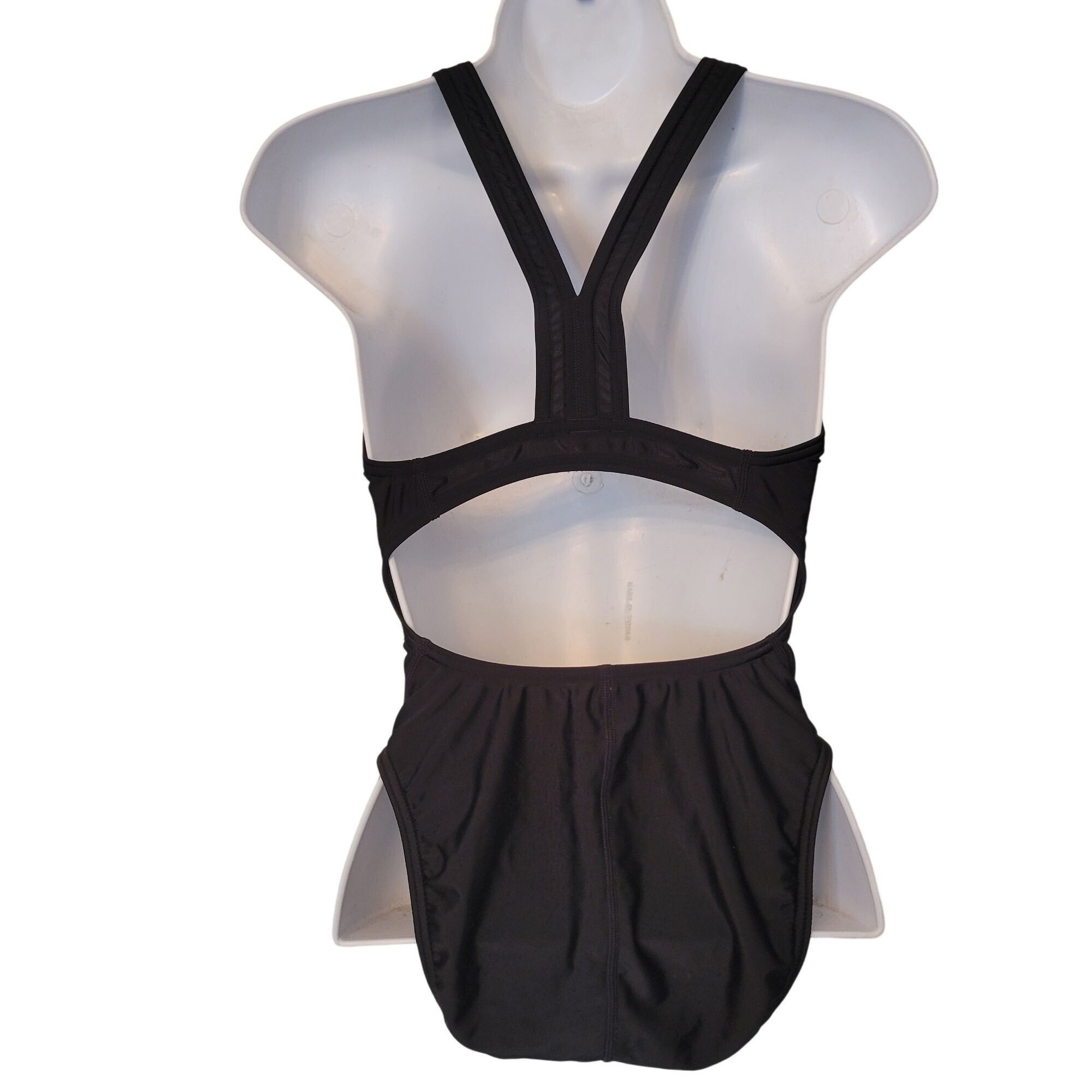 Speedo Speedo Pro LT Black Swimsuit One Piece 8/34 Racerback Swim Size ONE SIZE - 3 Thumbnail