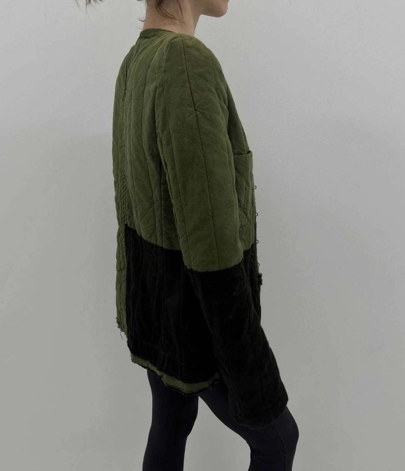 Haider Ackermann Haider Ackermann Black Quilted Contrast Jacket Womens Size XS / US 0-2 / IT 36-38 - 4 Thumbnail