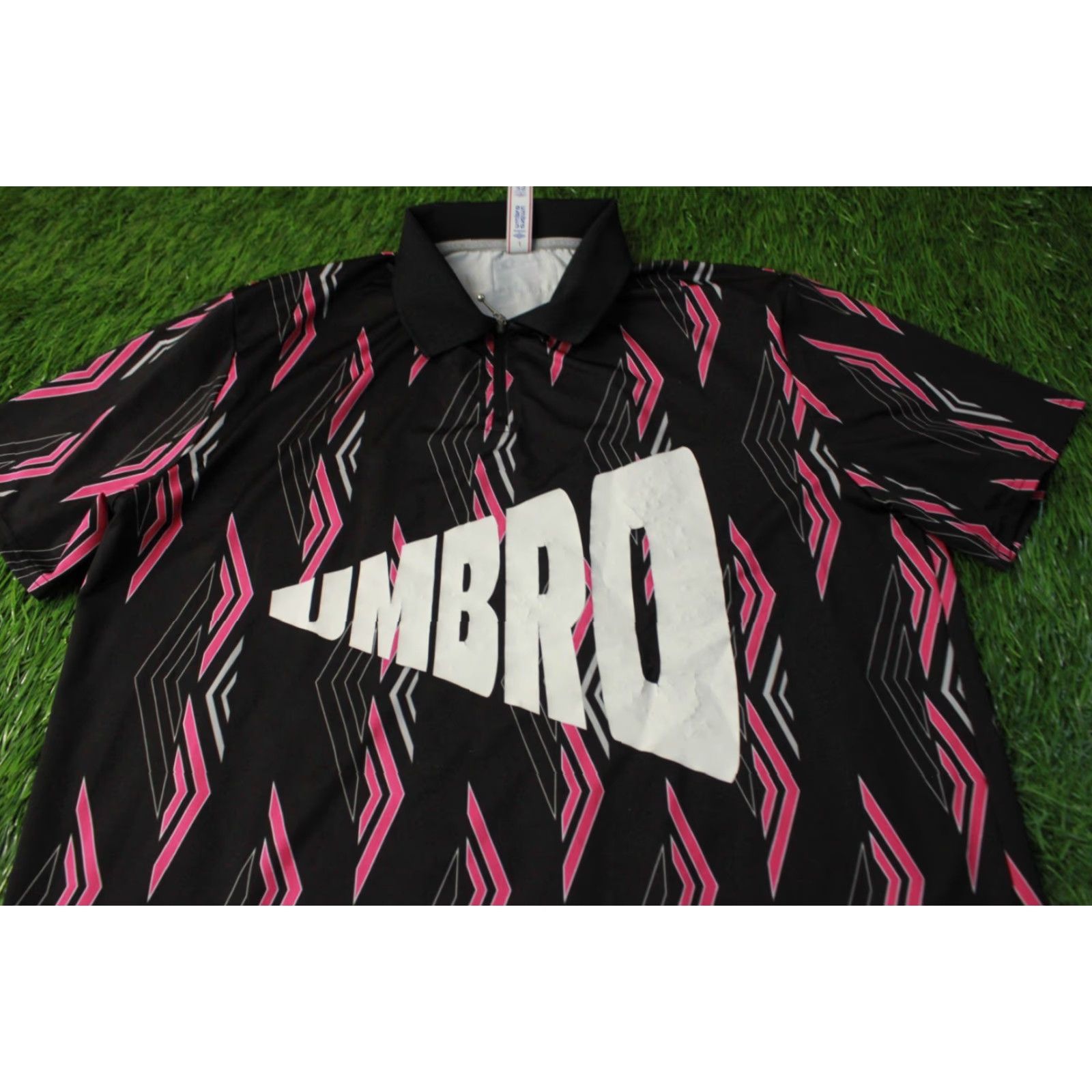 Umbro UMBRO ORIGINAL POLO SHIRT T-SHIRT JERSEY SIZE L LARGE MEN Casual Zip Polo Shirt Shirt Size US L / EU 52-54 / 3 - 2 Thumbnail
