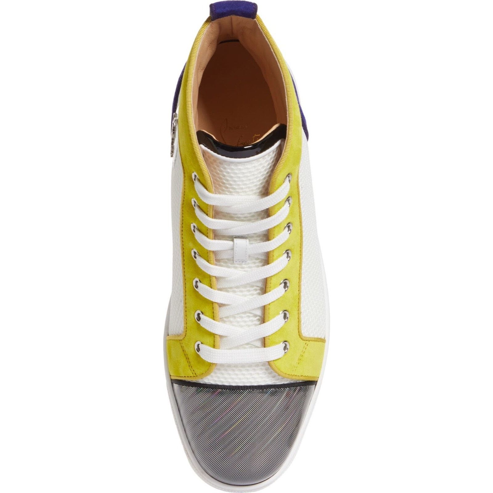 Christian Louboutin Christian Louboutin Mens Louis Orlato Flat White Yellow Size US 8 / EU 41 - 6 Thumbnail