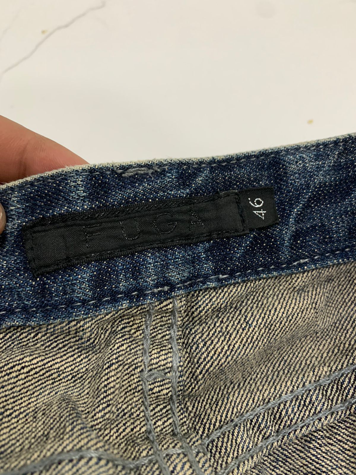 Japanese Brand × Vintage Fuga disstressed button fly flared jeans Size US 32 / EU 48 - 13 Thumbnail