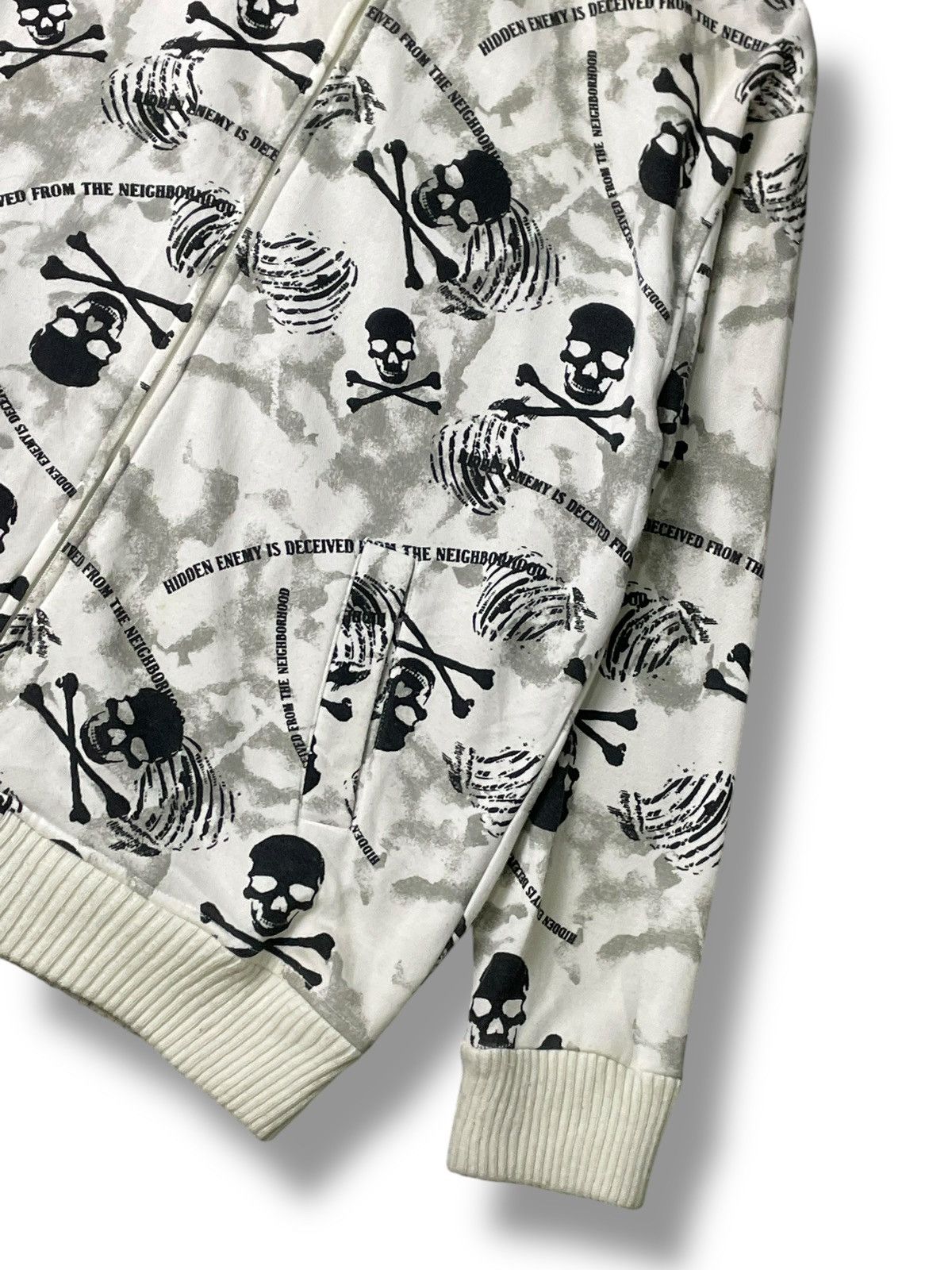 Japanese Brand Defective Struct Brand Skull Fullprint Hoodies (63) Size US M / EU 48-50 / 2 - 5 Thumbnail