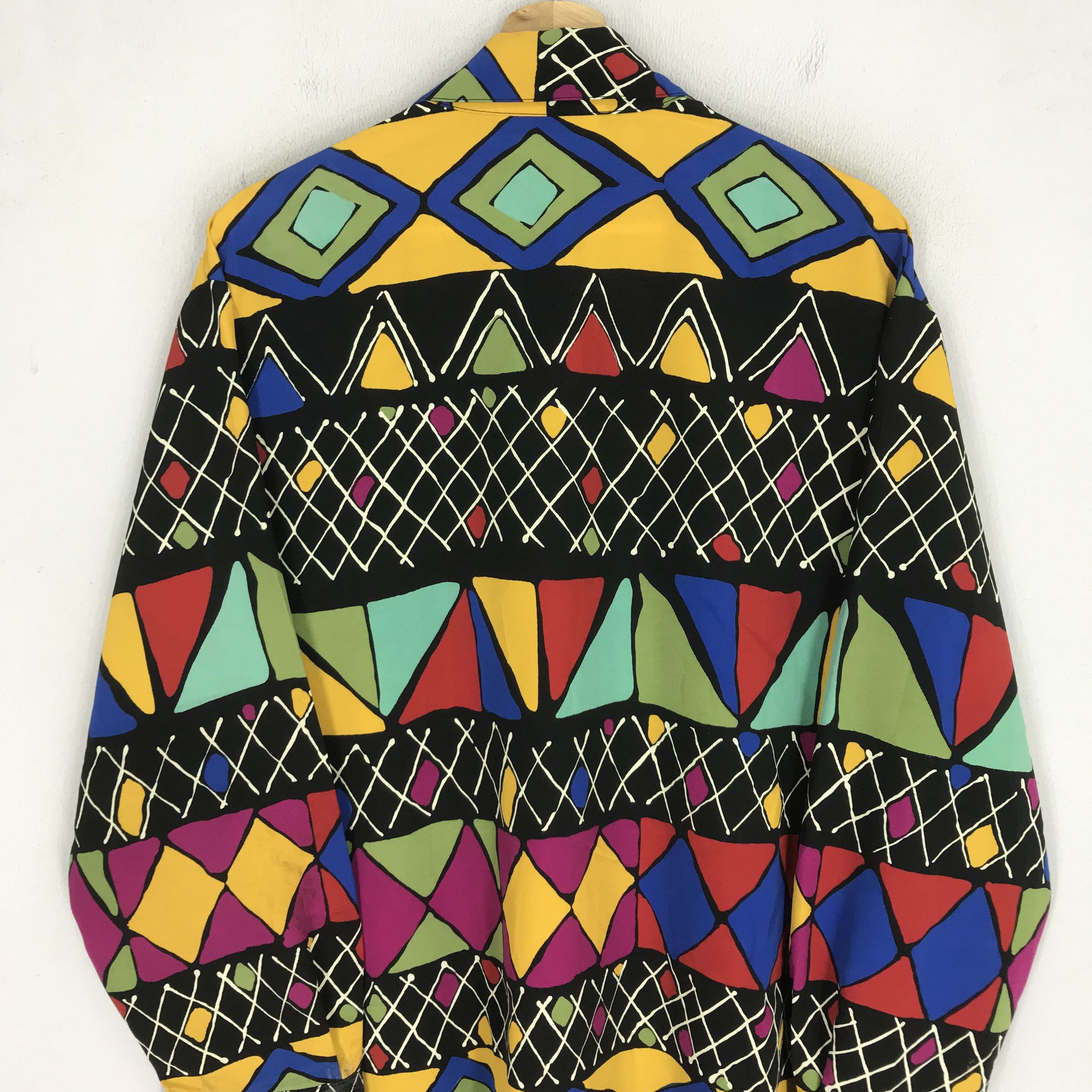 Vintage Vintage Psychedelic Baroque Abstract Tribal Aztec Navajo Art Size XL / US 12-14 / IT 48-50 - 4 Thumbnail