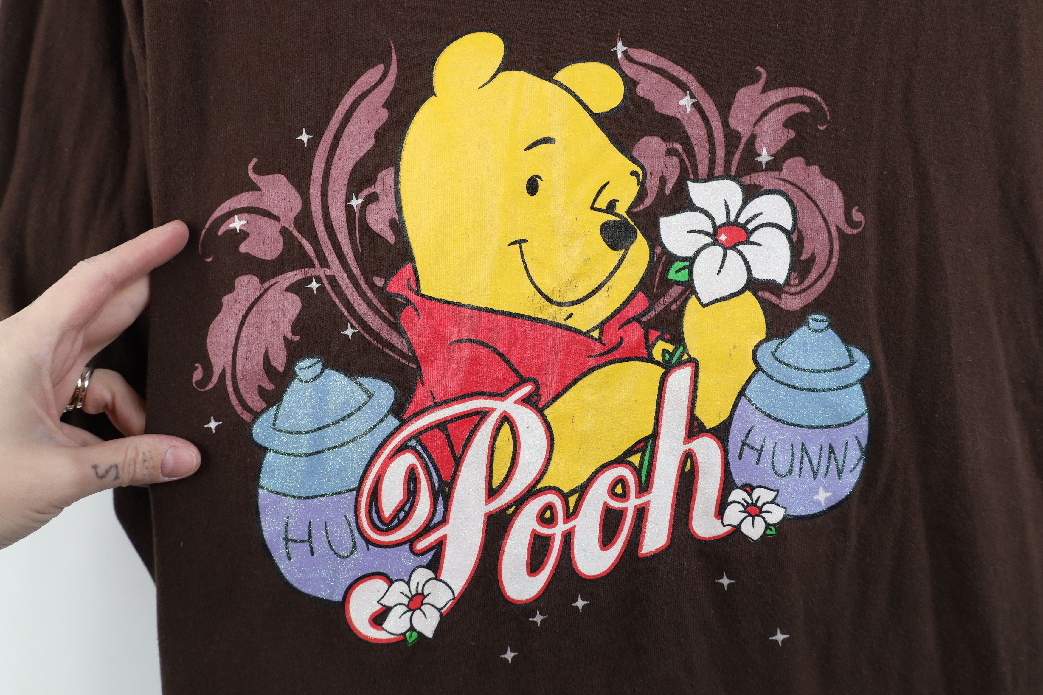 Disney Vintage Disney Winnie the Pooh Short Sleeve T-Shirt Brown Size 4XL / US 24-26 - 4 Thumbnail