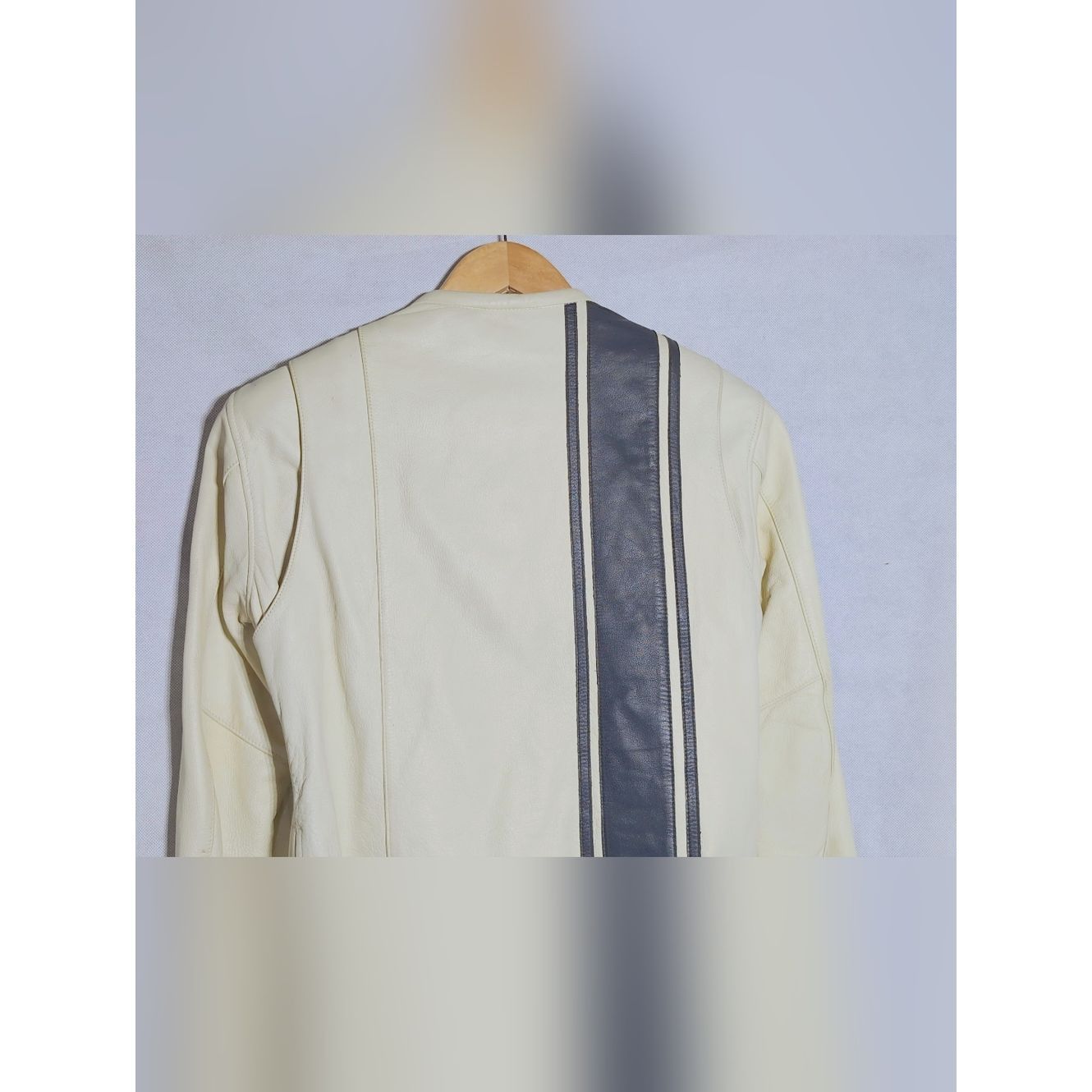 Harley Davidson Harley-Davidson Women's Cream Cafe Racer Leather Jacket S Size S / US 4 / IT 40 - 5 Thumbnail