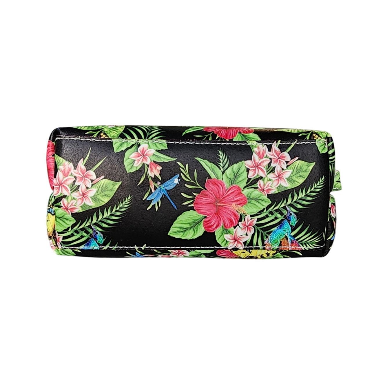 Designer Cavalcanti Tropical Floral Leather Pouch Wristlet Clutch Size ONE SIZE - 8 Thumbnail