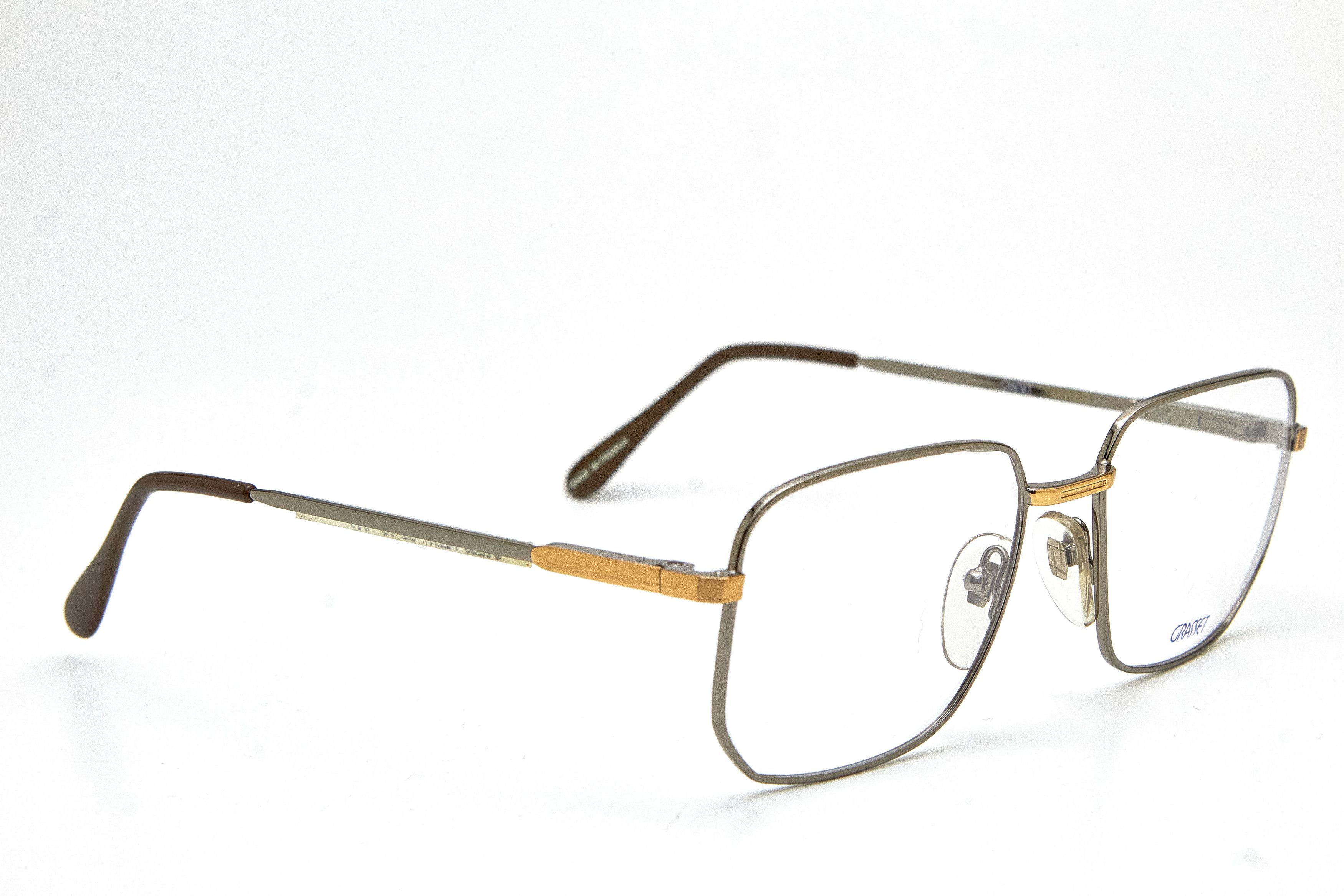 Vintage Old Money GRASSET Gold&Silver Rectangular Quiet Lux Specs Size ONE SIZE - 4 Thumbnail