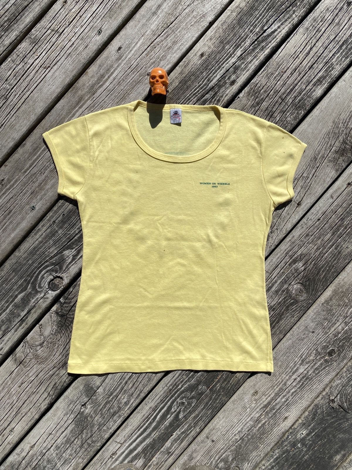 Vintage 80s Women on Wheels biking art shirt sz XL Size XL / US 12-14 / IT 48-50 - 5 Thumbnail