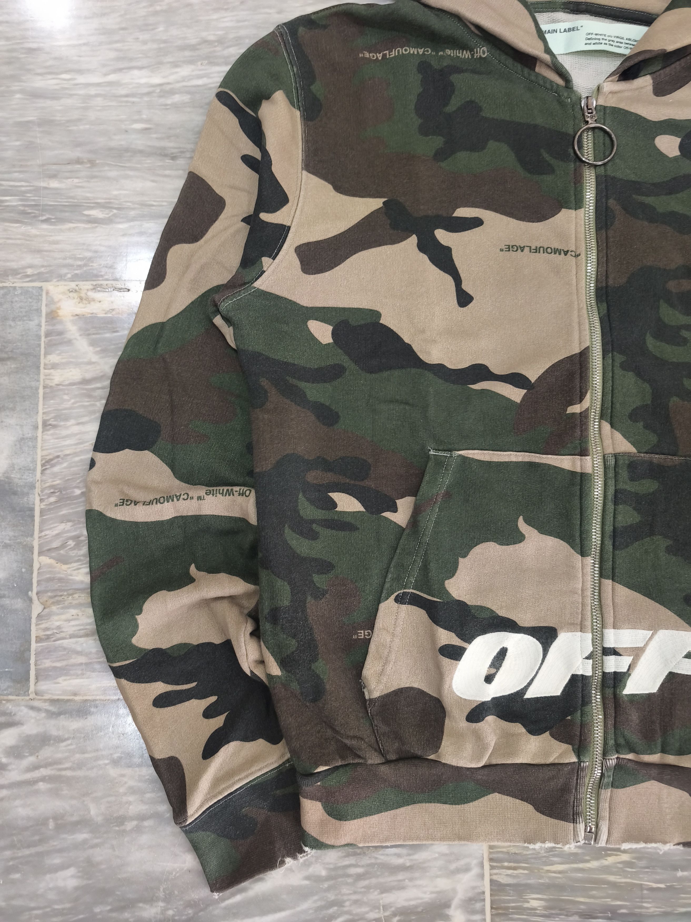 Off-White OFF WHITE Camouflage Cotton Zipped Hooded Size US S / EU 44-46 / 1 - 3 Thumbnail