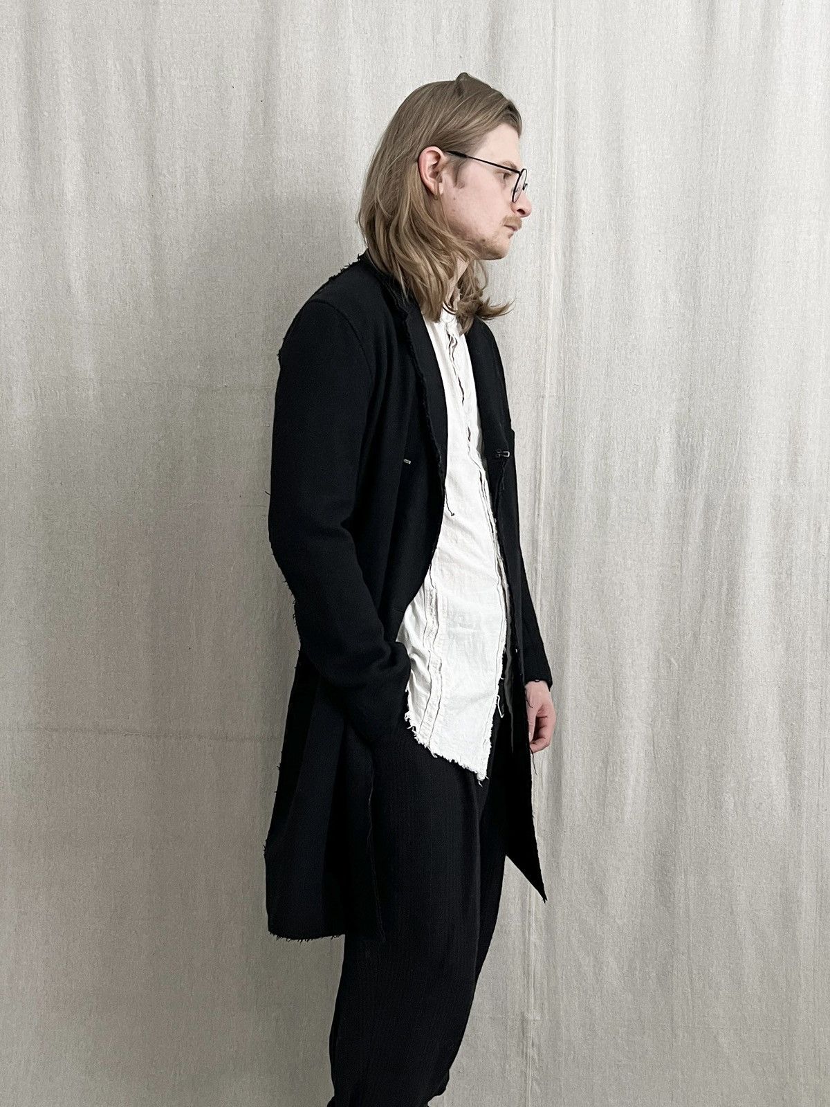 Other Avant Garde Raw Hem Wool Coat Size US S / EU 44-46 / 1 - 8 Thumbnail