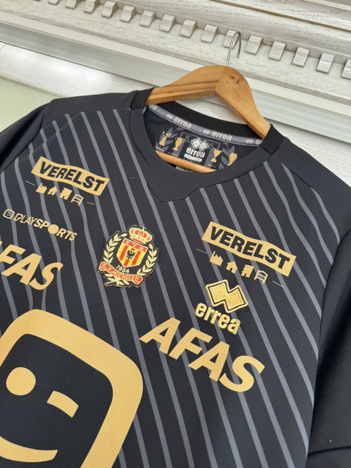 Errea Mechelen 2021-2022 Away Soccer Jersey Football Kit Shirt Size US L / EU 52-54 / 3 - 7 Thumbnail