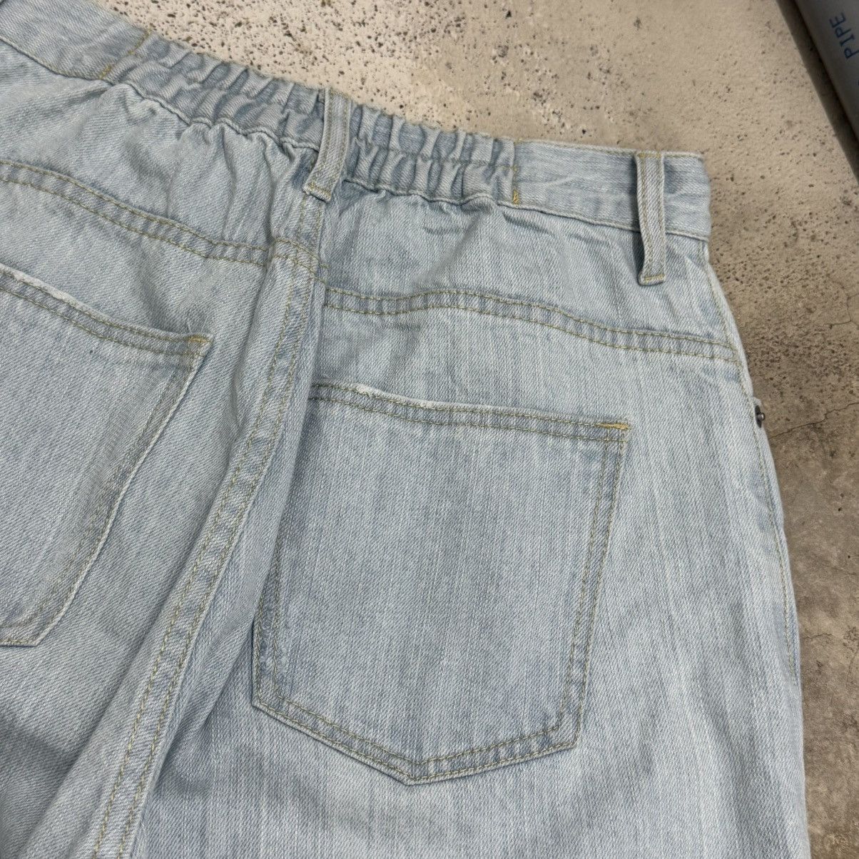 Japanese Brand Wegp Relaxed Wide Leg Distressed Design Pants Size US 28 / EU 44 - 12 Thumbnail