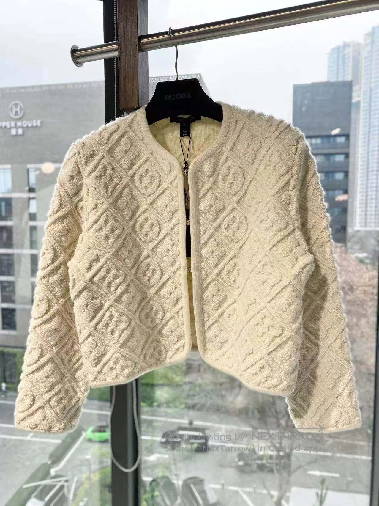 Louis Vuitton Louis Vuitton 26SS embossed cashmere cardigan| Size L / US 10 / IT 46 - 2 Thumbnail