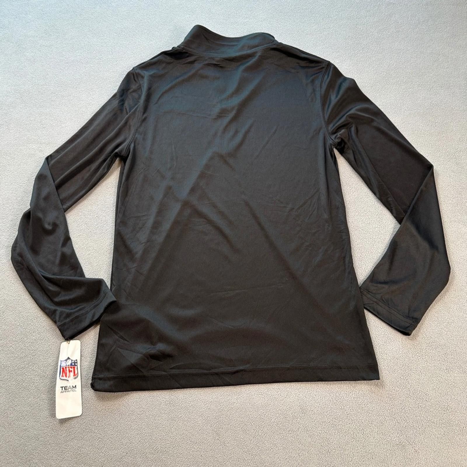 Other Atlanta Falcons Quarter Zip Pullover Shirt Mens S Black NFL Size US S / EU 44-46 / 1 - 2 Thumbnail
