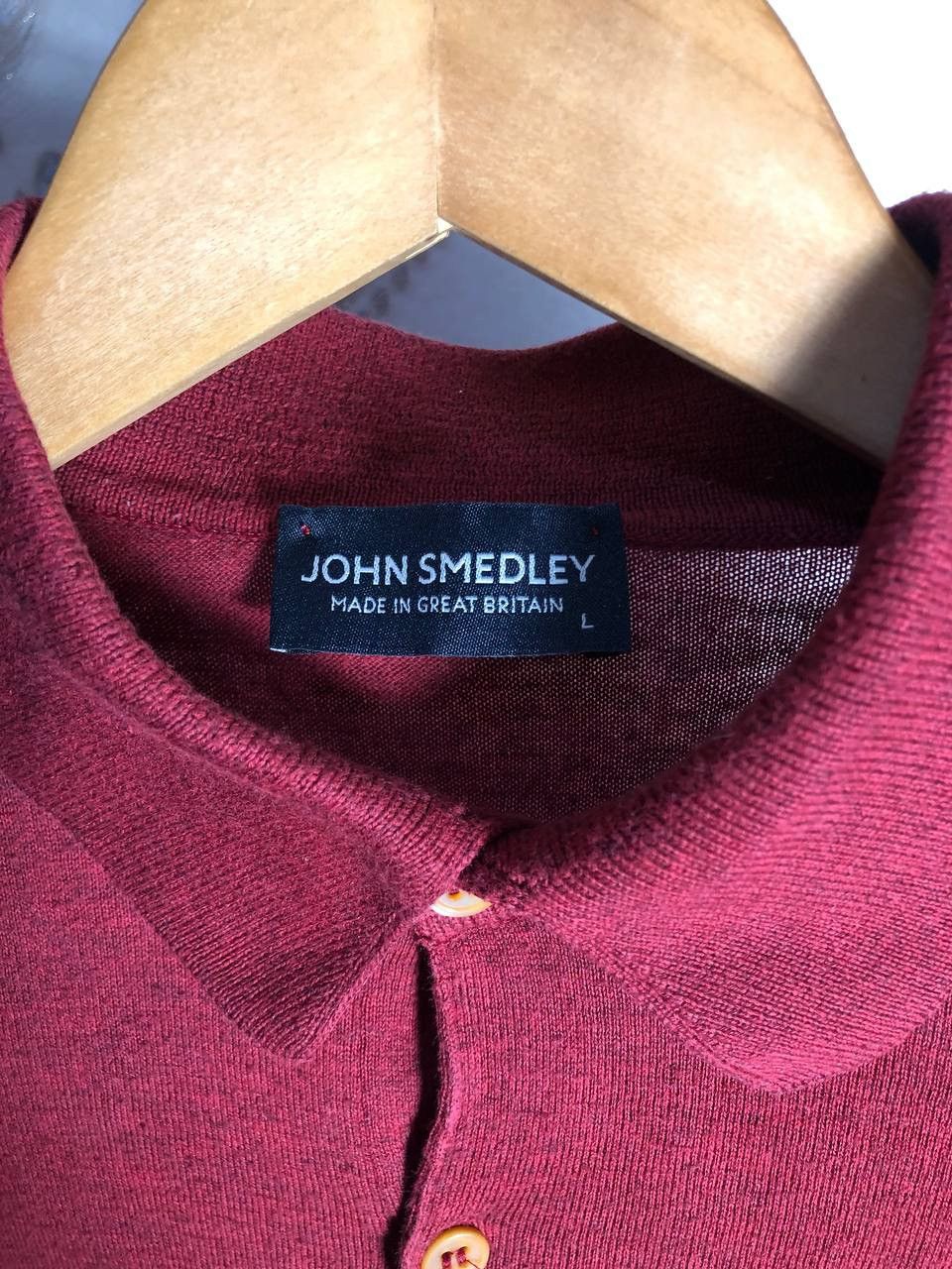 John Smedley × Vintage VERY RARE JOHN SMEDLEY DESIGNER POLOS ENGLAND STYLE LUXURY Size US L / EU 52-54 / 3 - 3 Thumbnail