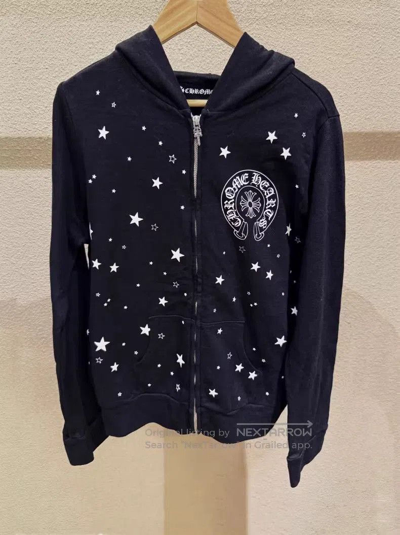 Chrome Hearts Chrome Hearts Star Zip Hoodie- Size US S / EU 44-46 / 1 - 1 Thumbnail