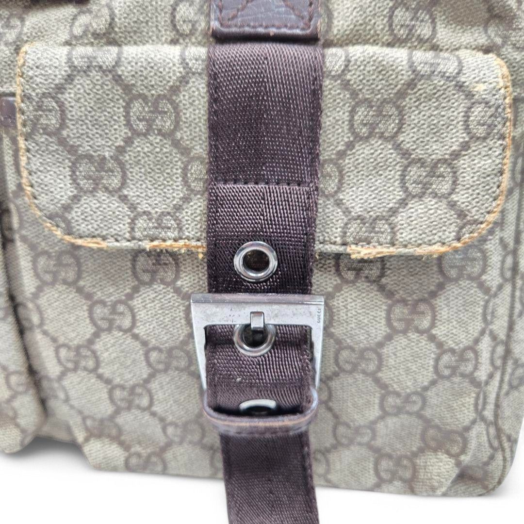 Gucci Gucci - Supreme Handbag Shoulder Bag Beige Brown Leather Size ONE SIZE - 2 Thumbnail