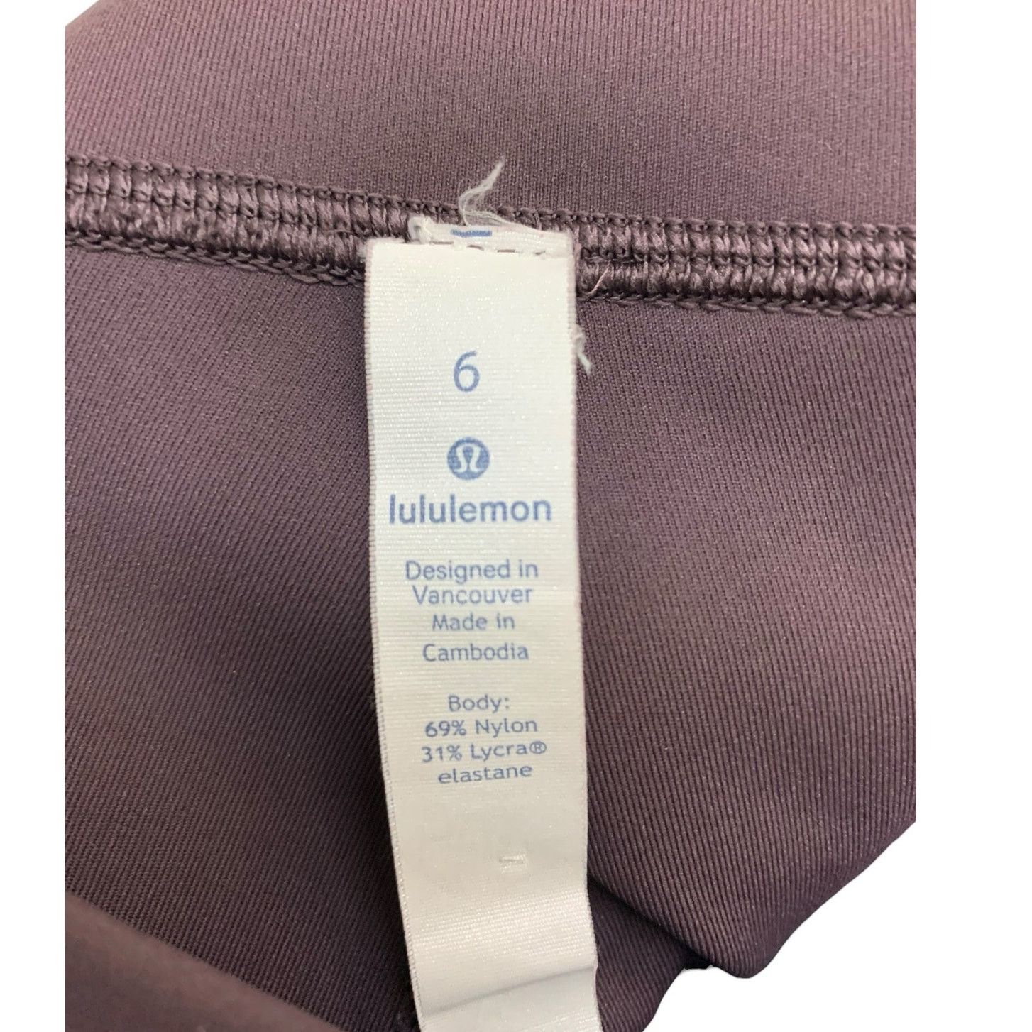 Lululemon Lululemon Maroon crop Leggings 16" Size 6 Size 28" / US 6 / IT 42 - 3 Thumbnail