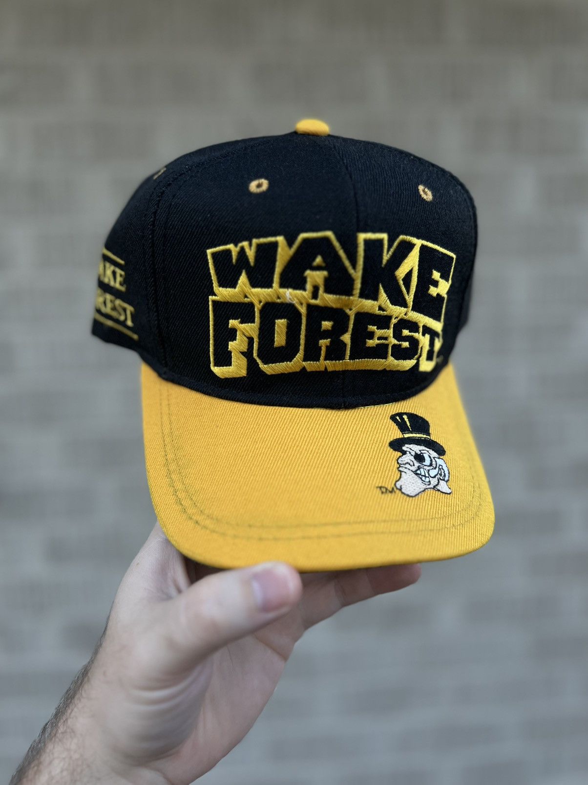 Sports Specialties Vintage 90’s Wool Wake Forest Demon Deacon NCAA SnapBack Hat Size ONE SIZE - 1 Thumbnail
