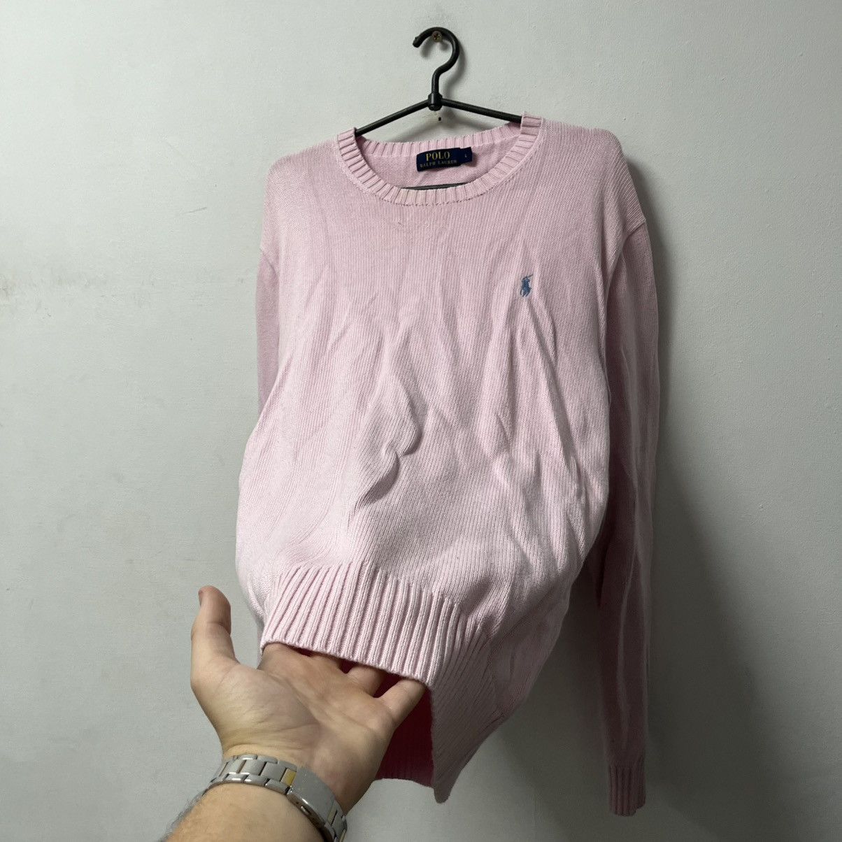 Ralph Lauren Vintage 90s Polo Ralph Lauren Sweater Pink Size US L / EU 52-54 / 3 - 6 Thumbnail
