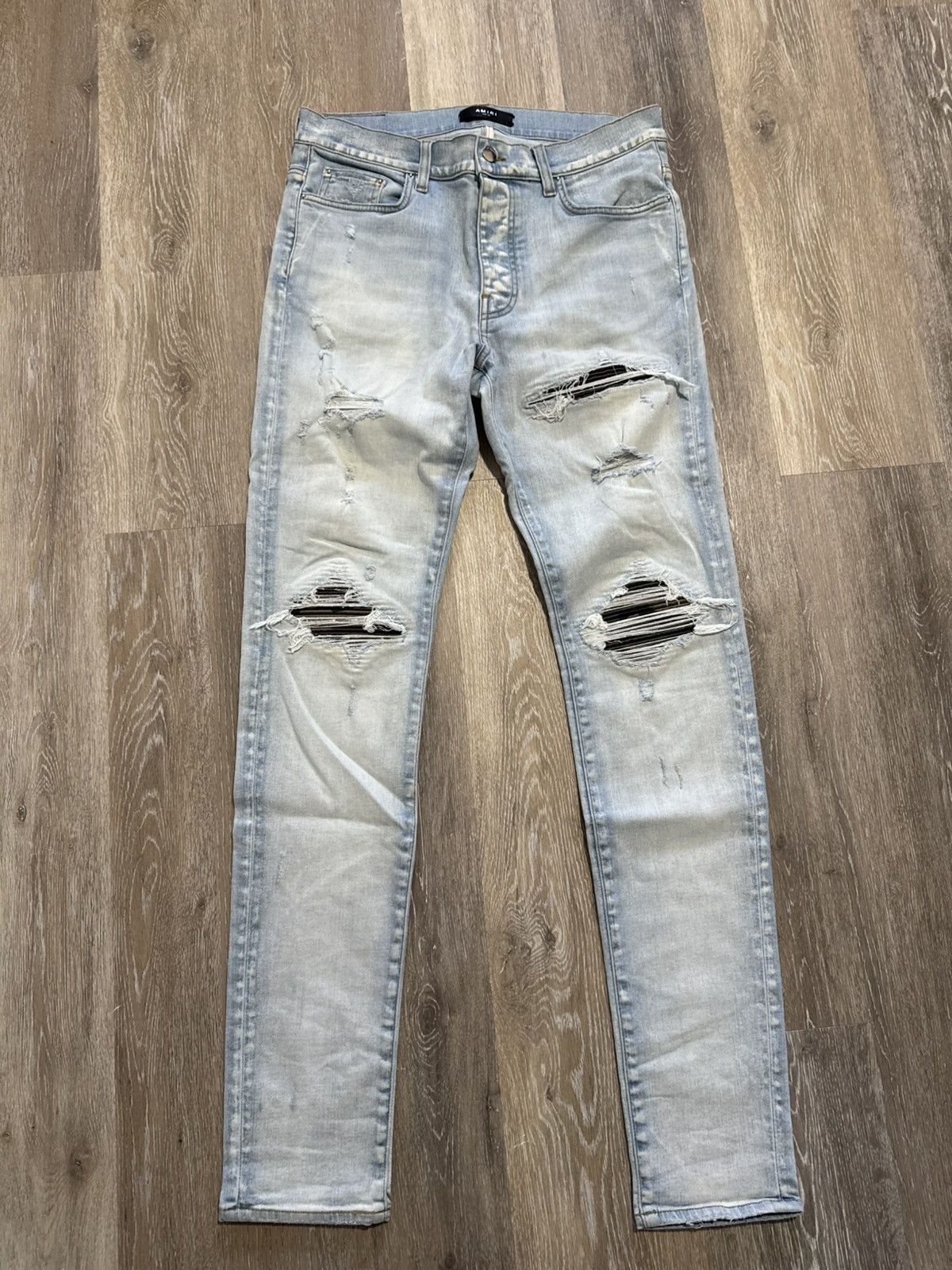 Amiri Light wash camo patch mx1 Size US 34 / EU 50 - 1 Thumbnail