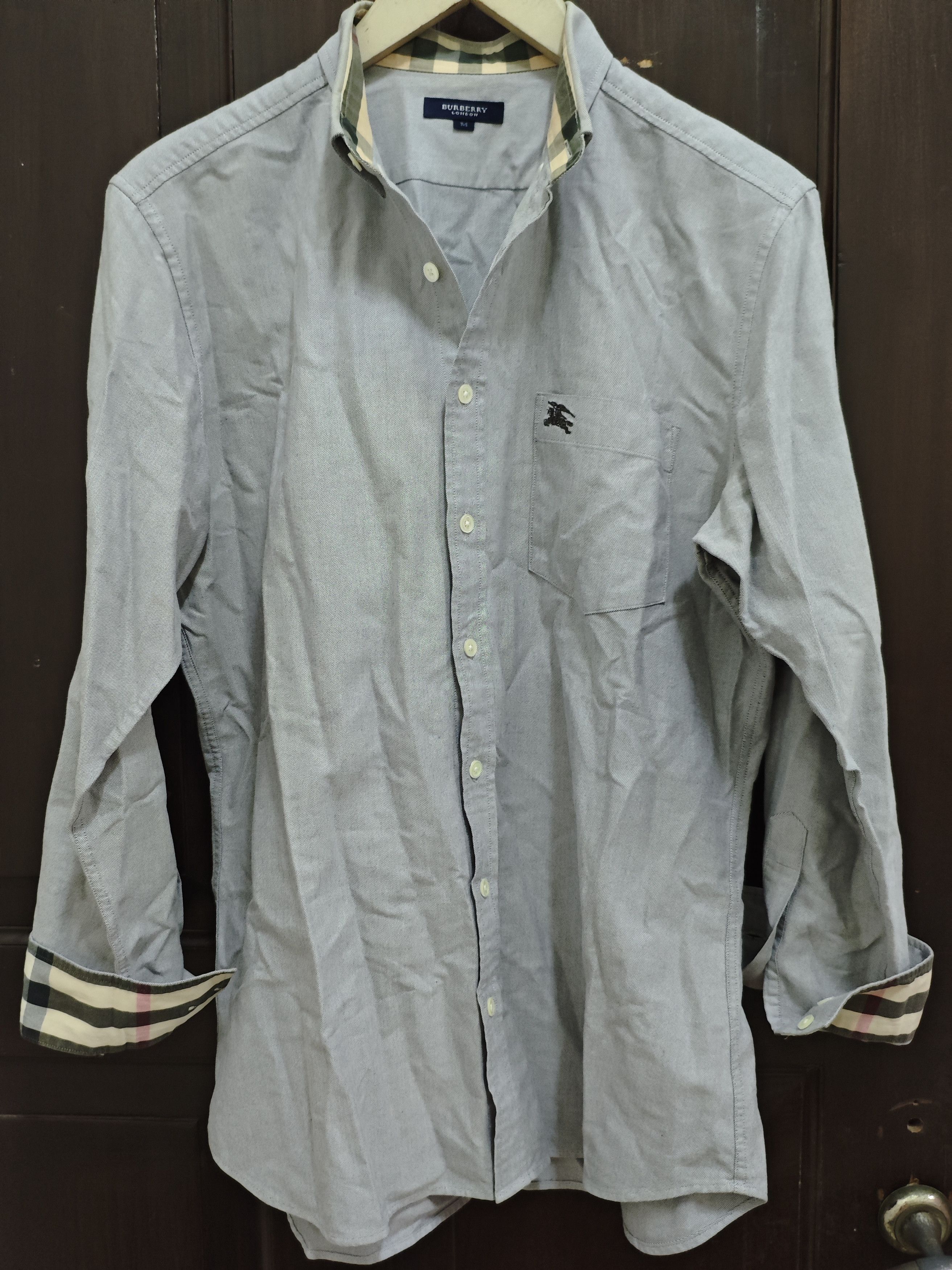 Burberry Burberry London Button Up Casual Long Sleeve Shirt Size US M / EU 48-50 / 2 - 2 Thumbnail