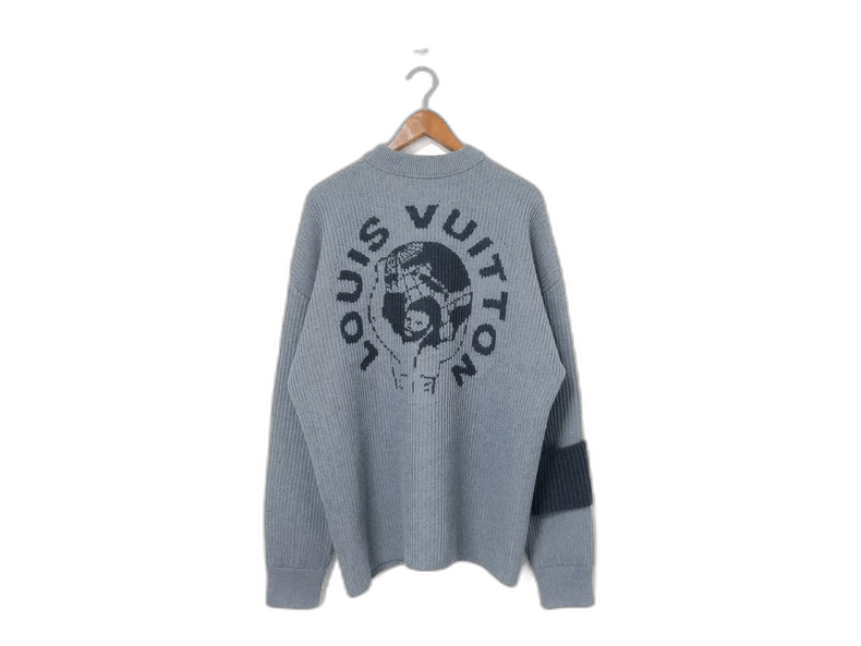 Louis Vuitton Louis Vuitton Louis Vuitton Gray Earth Sweater Size S-2506 Size US S / EU 44-46 / 1 - 1 Thumbnail