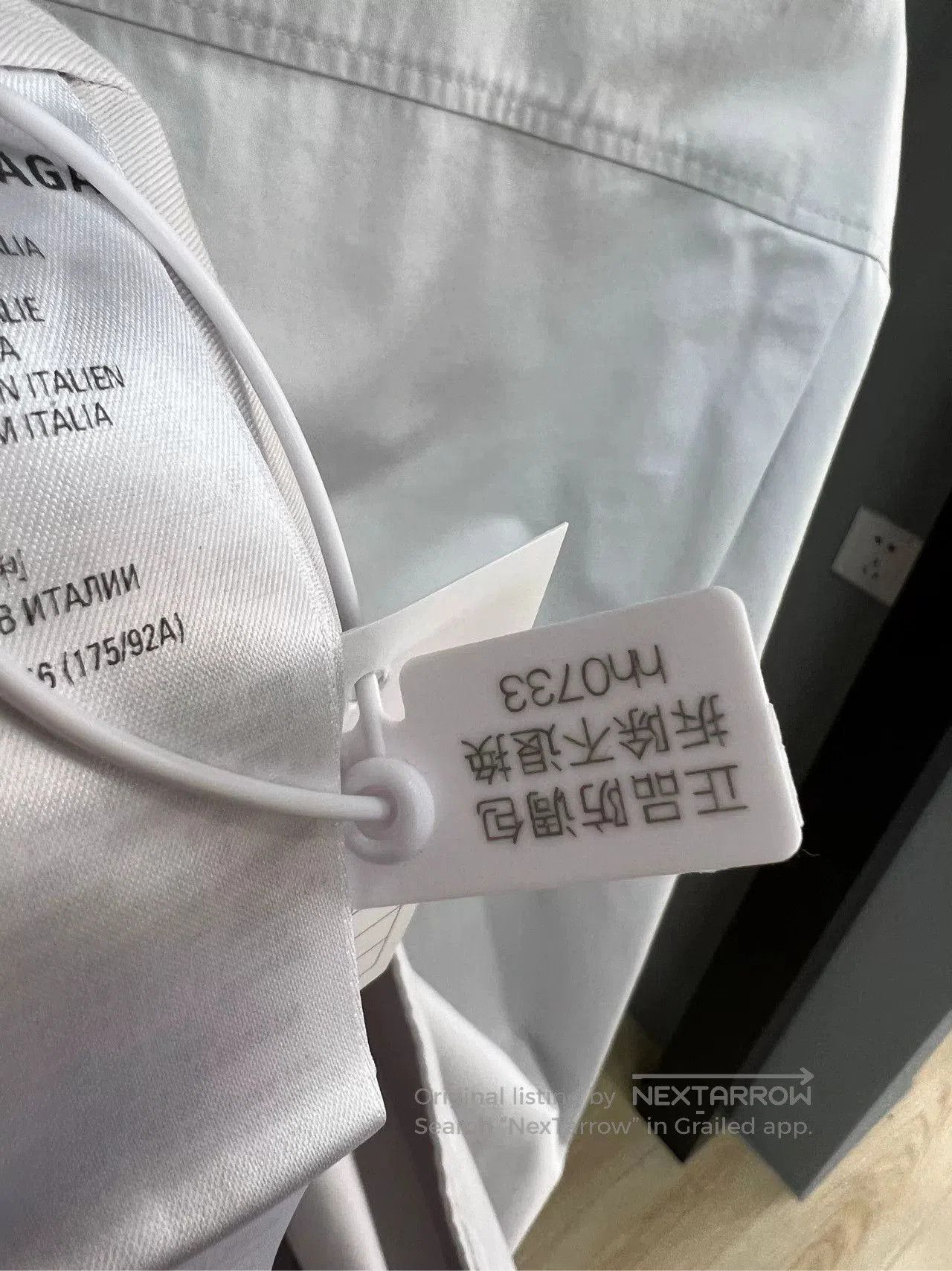 Balenciaga Balenciaga Denim Slogan Shirt. Size US S / EU 44-46 / 1 - 6 Thumbnail