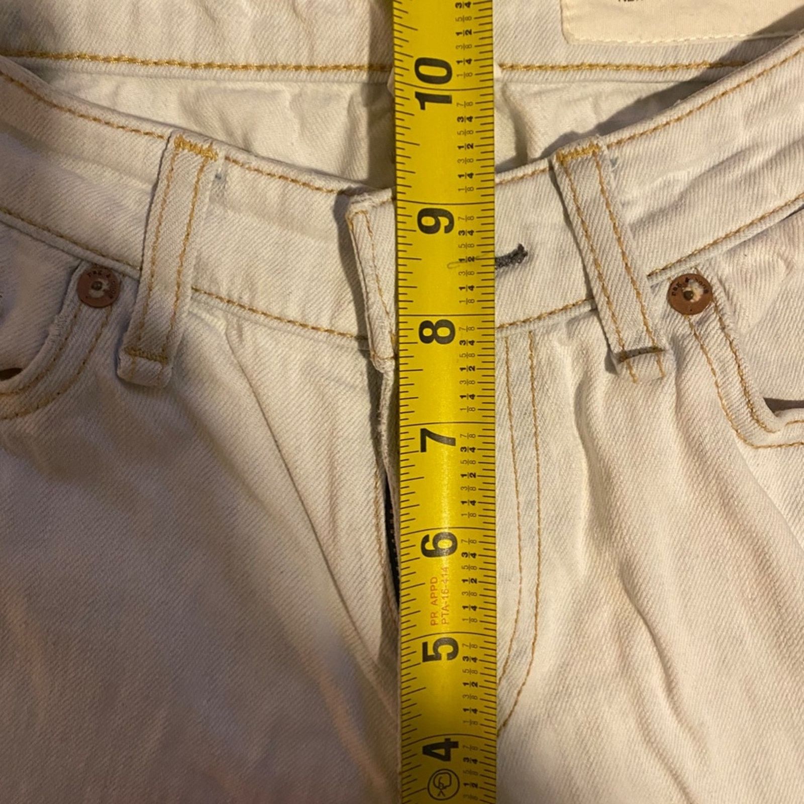 Rag & Bone Rag & Bone Cate Mid Rise Ankle Skinny Whitewash - 25 Size 25" / US 0 / IT 36 - 9 Thumbnail