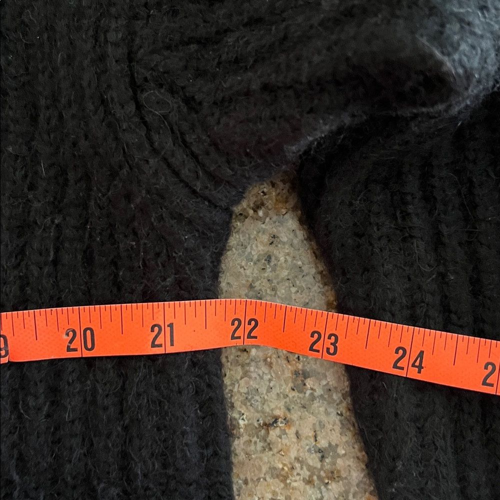THAKOON Thakoon Cropped Ribbed Cowl Neck Sweater Black Ribbed SOFT Size L / US 10 / IT 46 - 7 Thumbnail