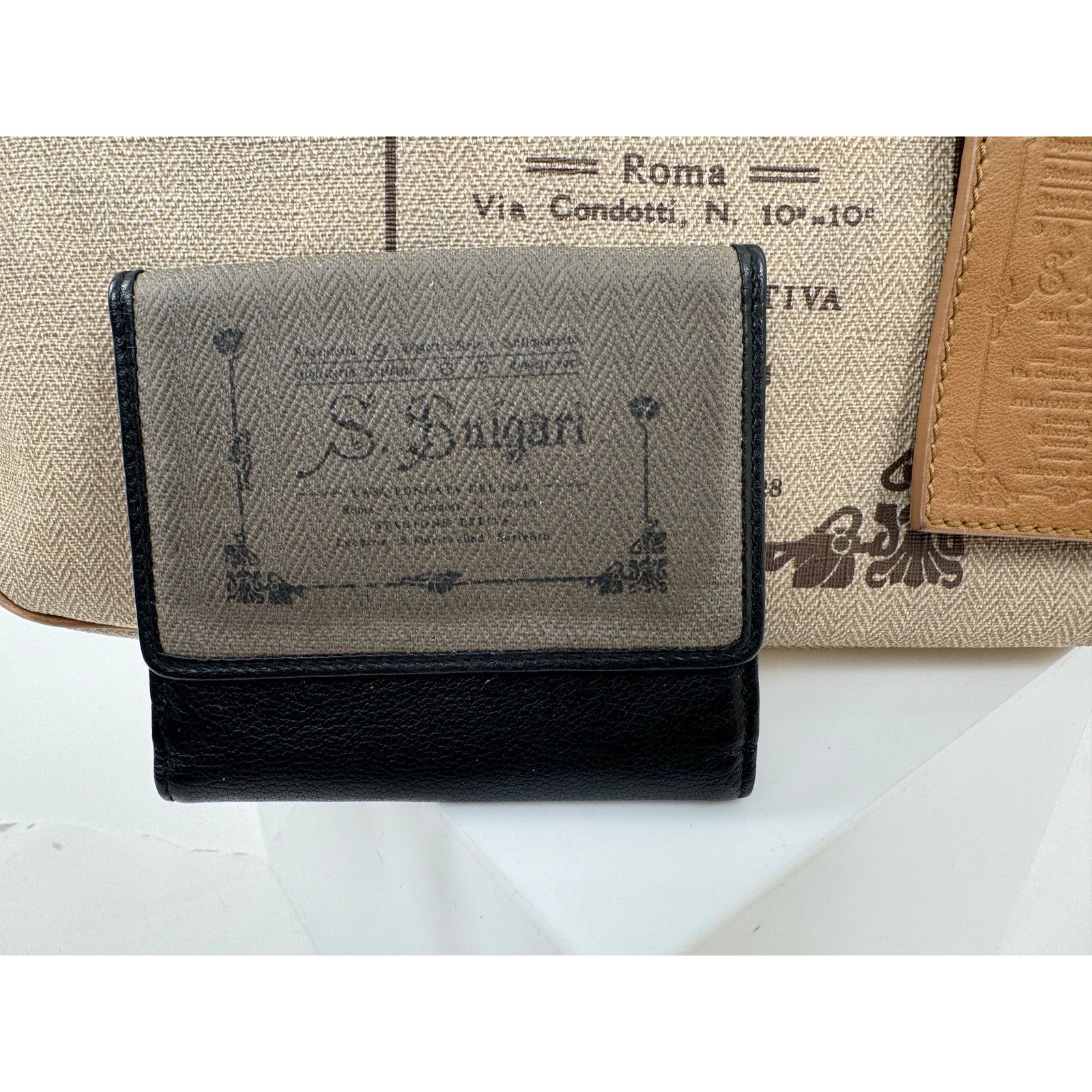 Bvlgari Bulgari Speedy Type Bag Long Strap Matching Trifold Wallet Size ONE SIZE - 2 Thumbnail